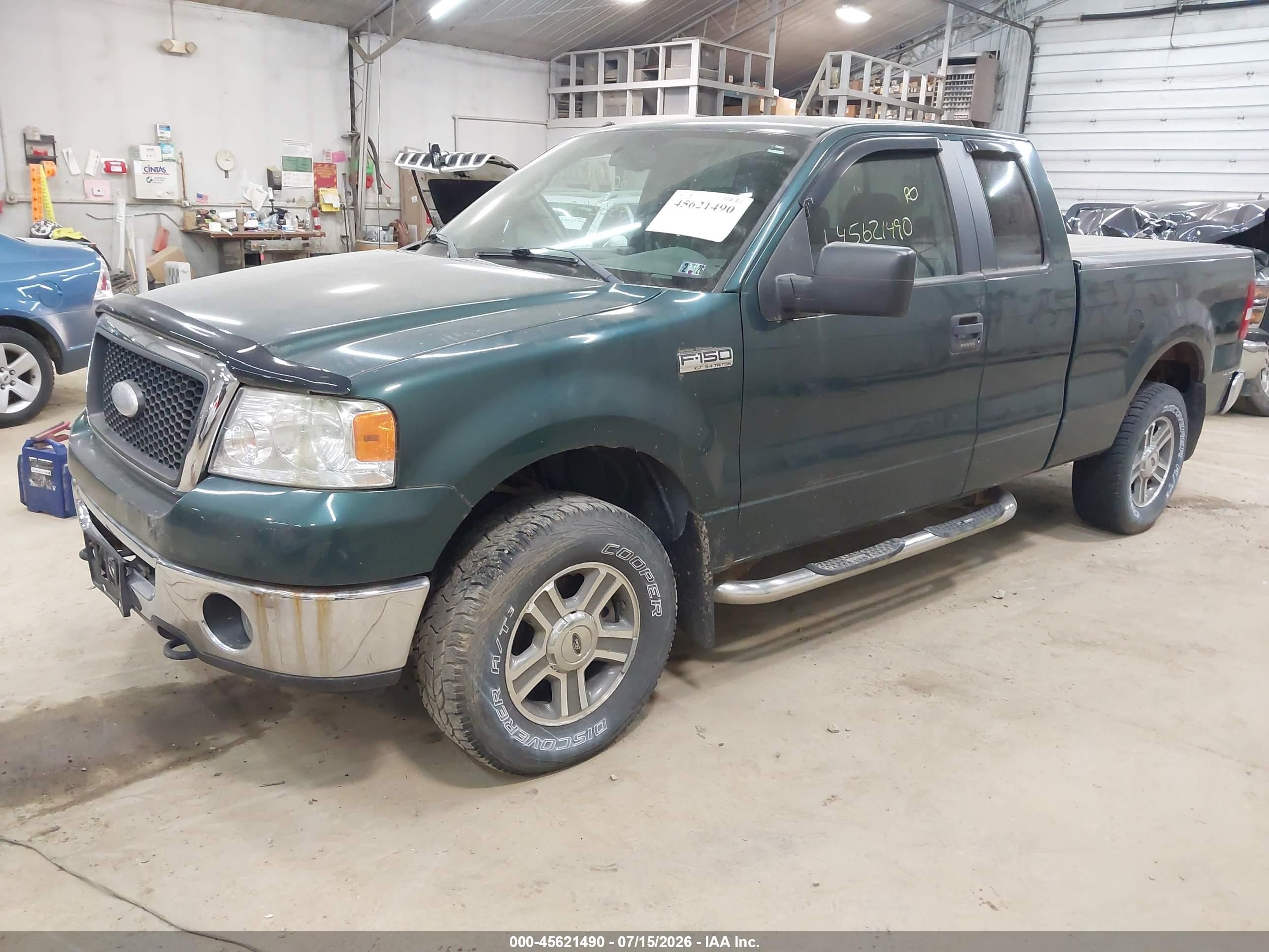 2007 Ford F-150 Fx4/lariat/xl/xlt Зеленый vin: 1FTPX14V47FB05444