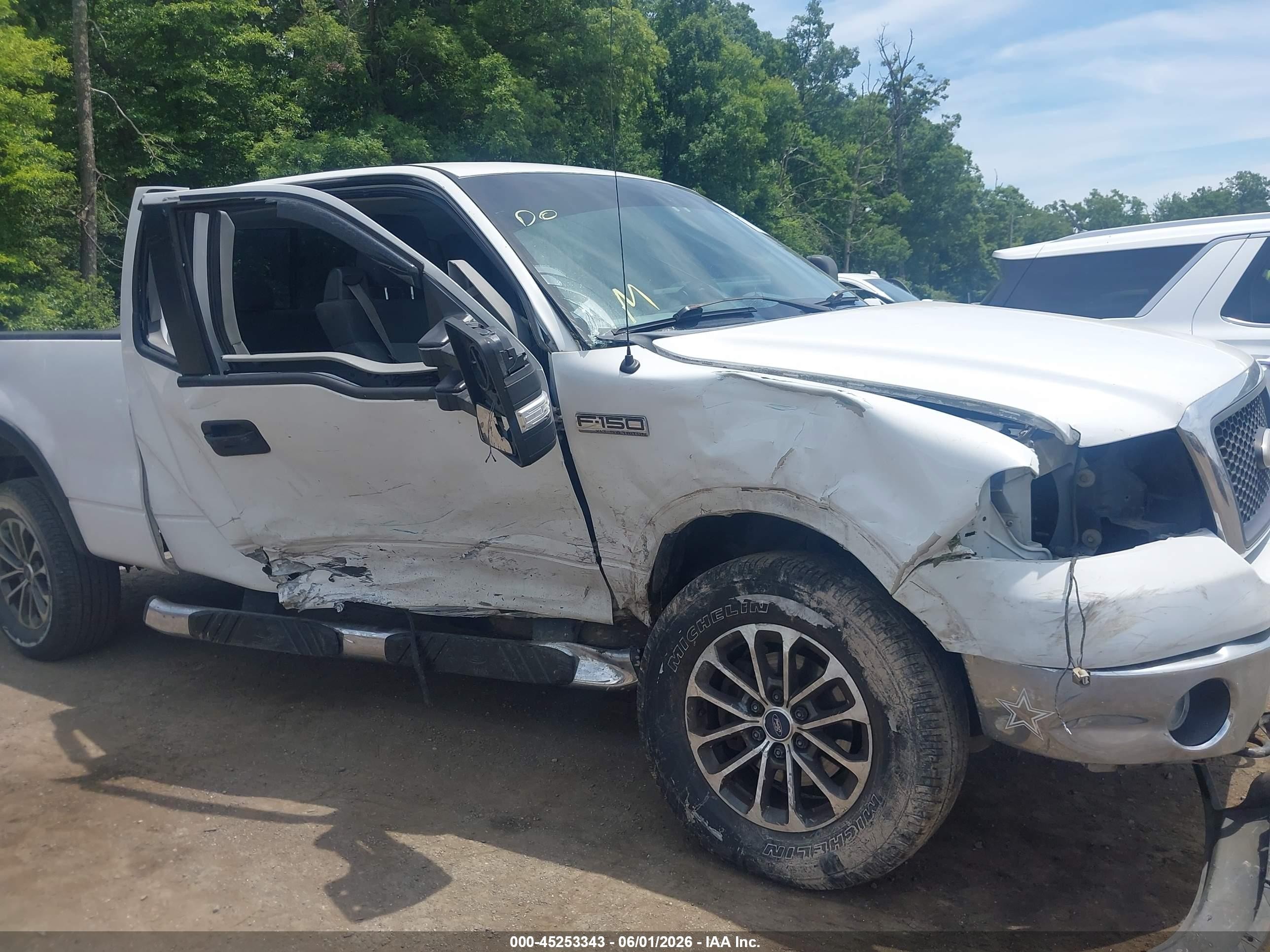 2007 Ford F-150 Fx4/lariat/xl/xlt White vin: 1FTPX14V47FB05976