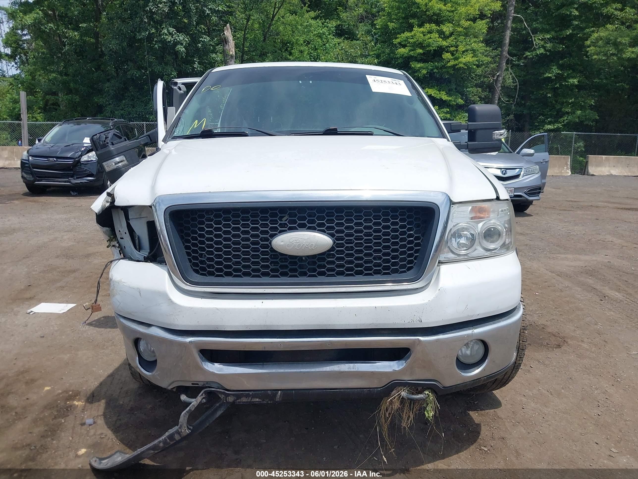 2007 Ford F-150 Fx4/lariat/xl/xlt White vin: 1FTPX14V47FB05976
