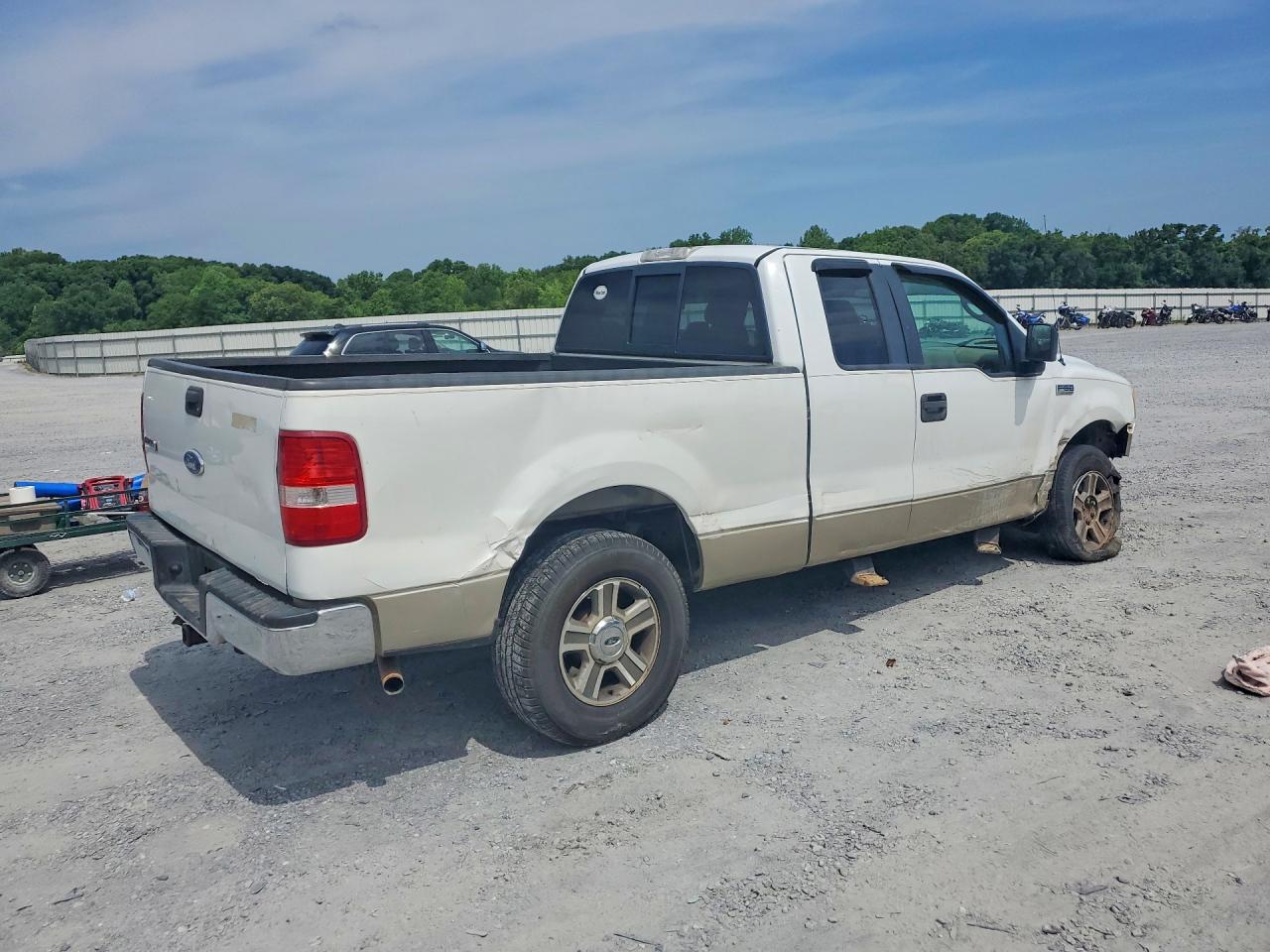 2007 Ford F150 White vin: 1FTPX14V47NA41542