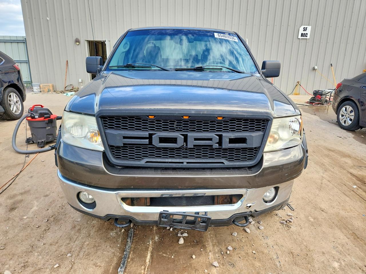 2008 Ford F150 Gray vin: 1FTPX14V48FA02493