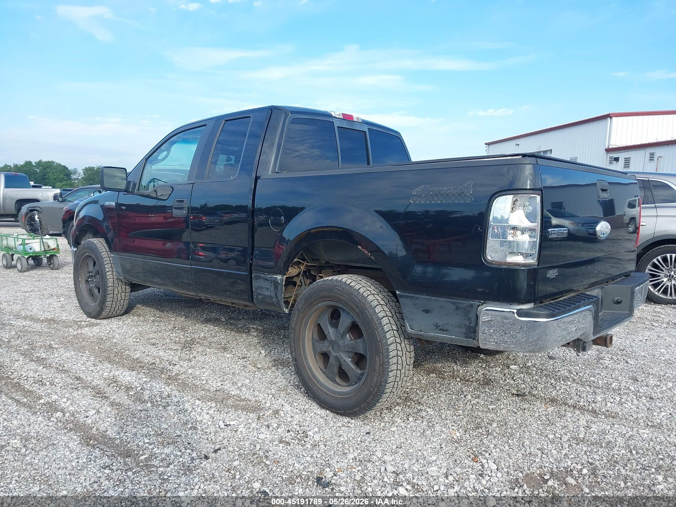 2008 Ford F-150 Fx4/lariat/xl/xlt Black vin: 1FTPX14V48KB23452