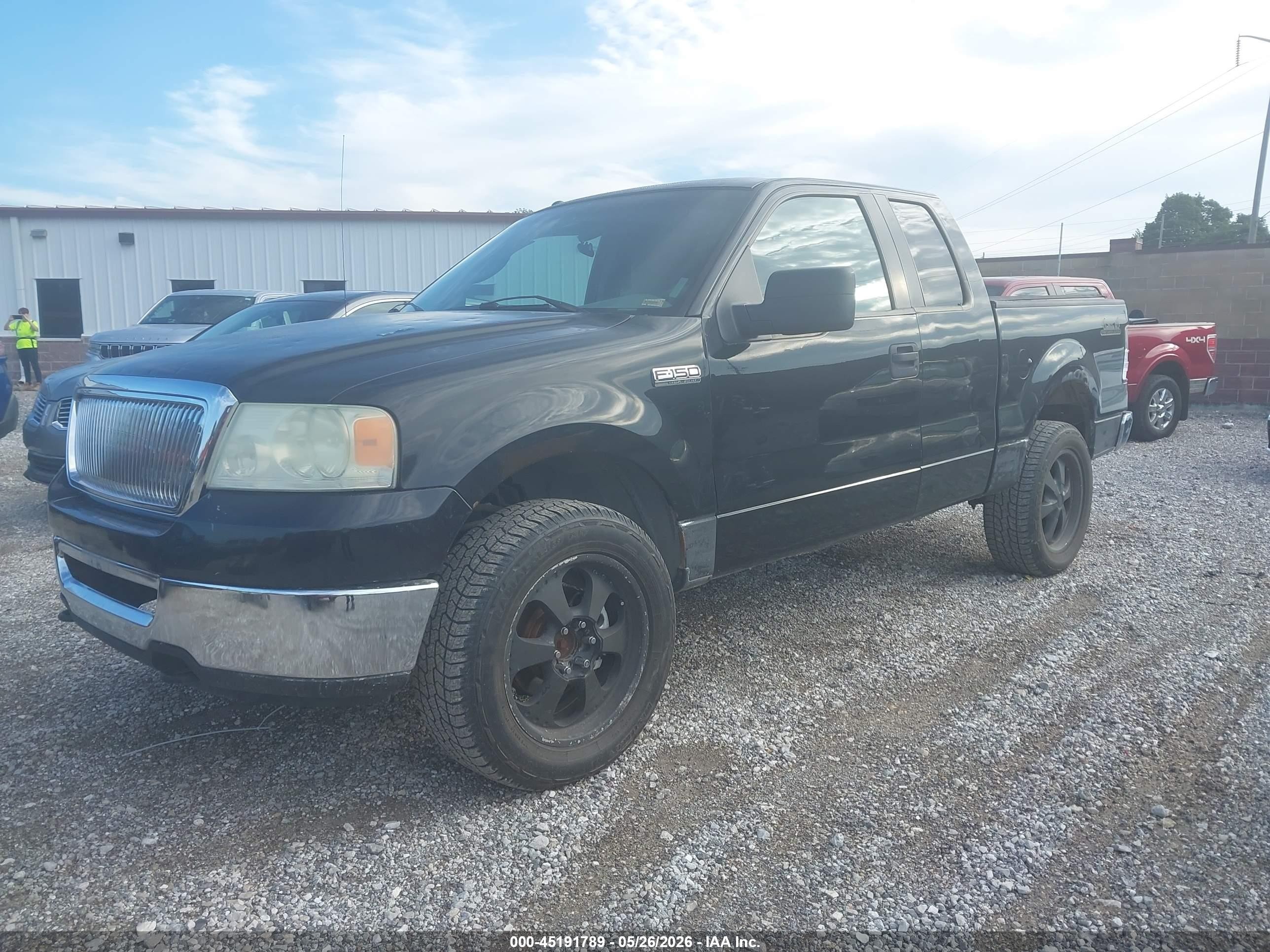 2008 Ford F-150 Fx4/lariat/xl/xlt Black vin: 1FTPX14V48KB23452