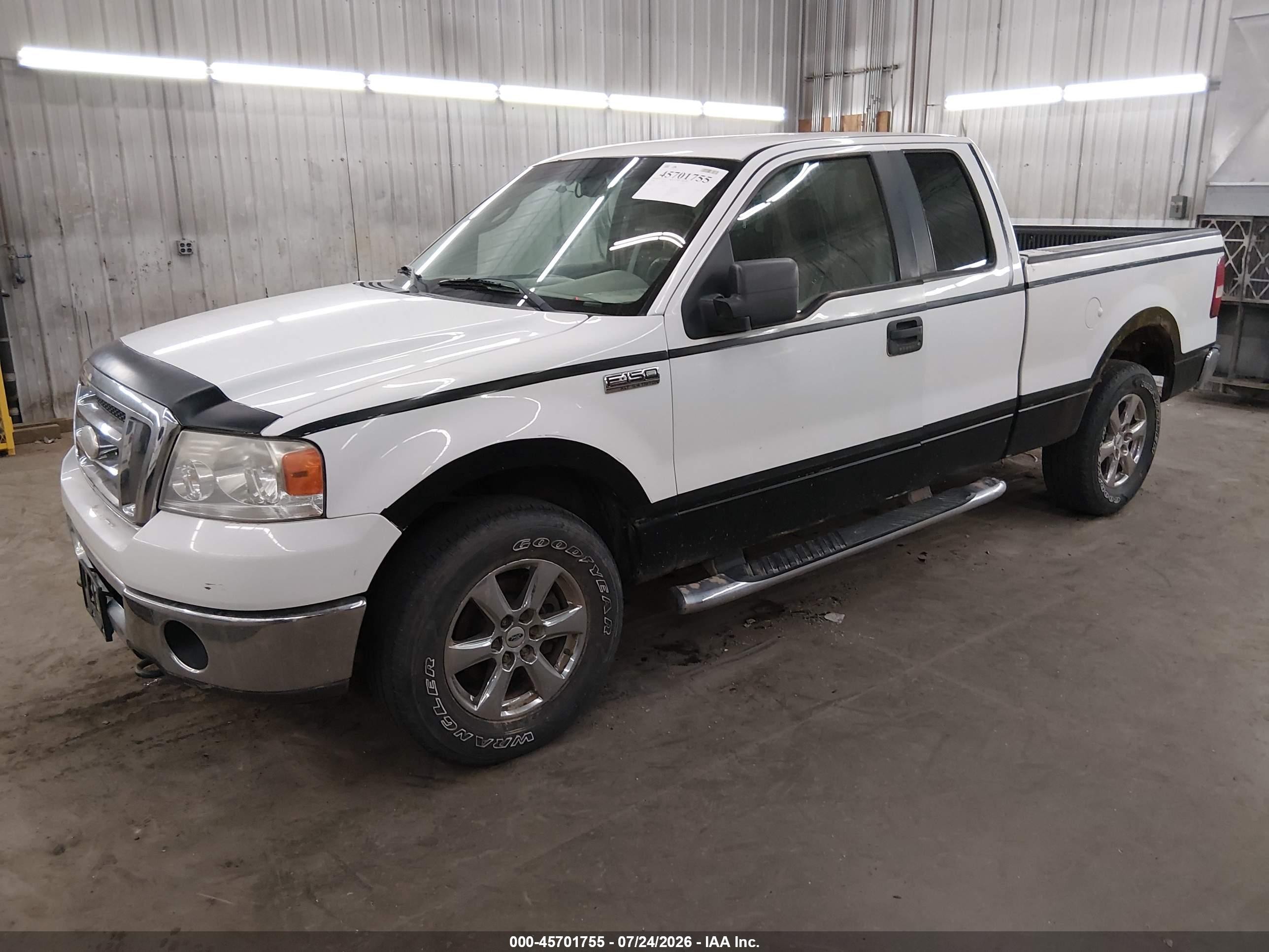 2008 Ford F-150 60th Anniversary/fx4/lariat/xl/xlt White vin: 1FTPX14V48KE96538
