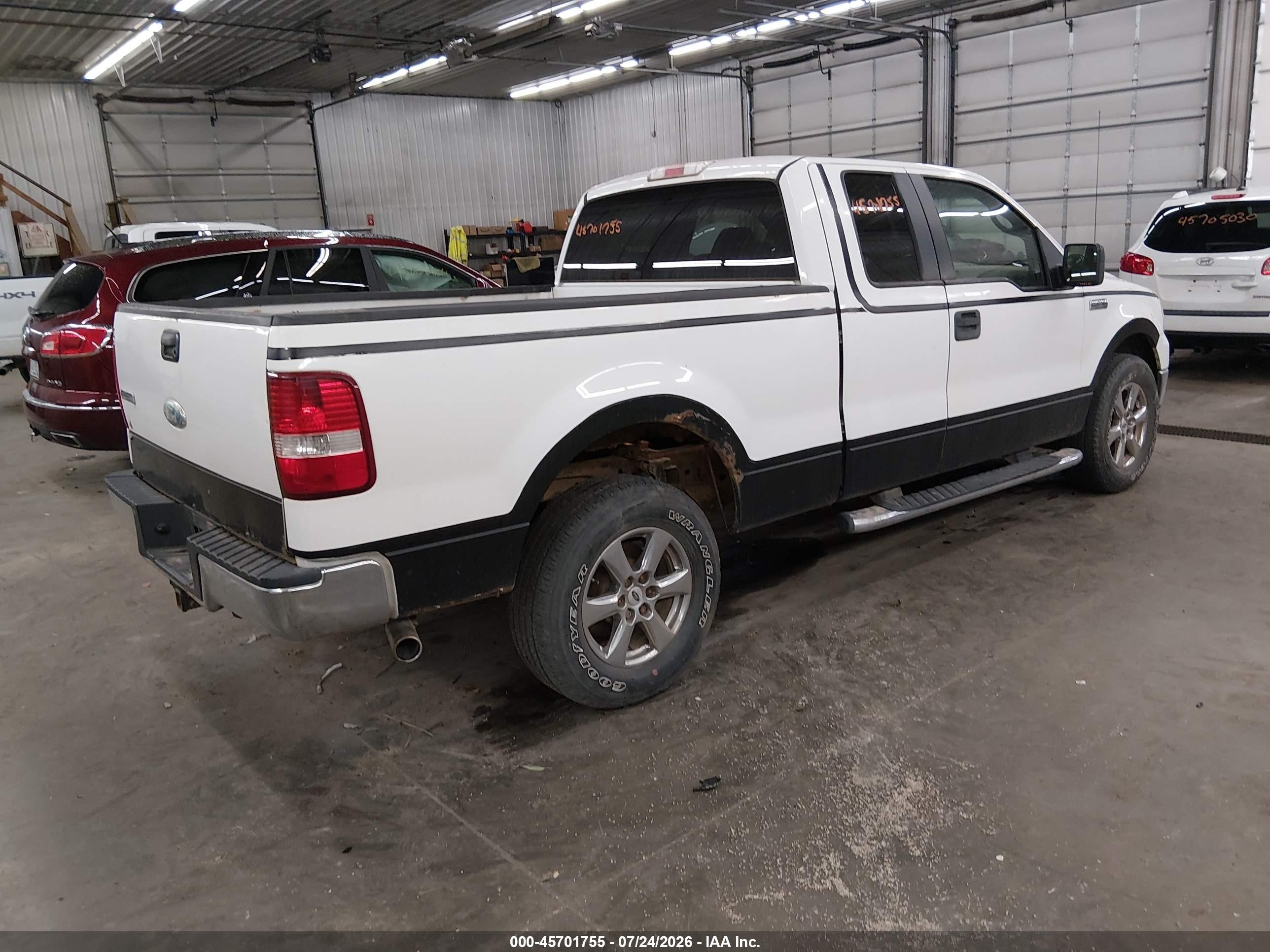2008 Ford F-150 60th Anniversary/fx4/lariat/xl/xlt White vin: 1FTPX14V48KE96538