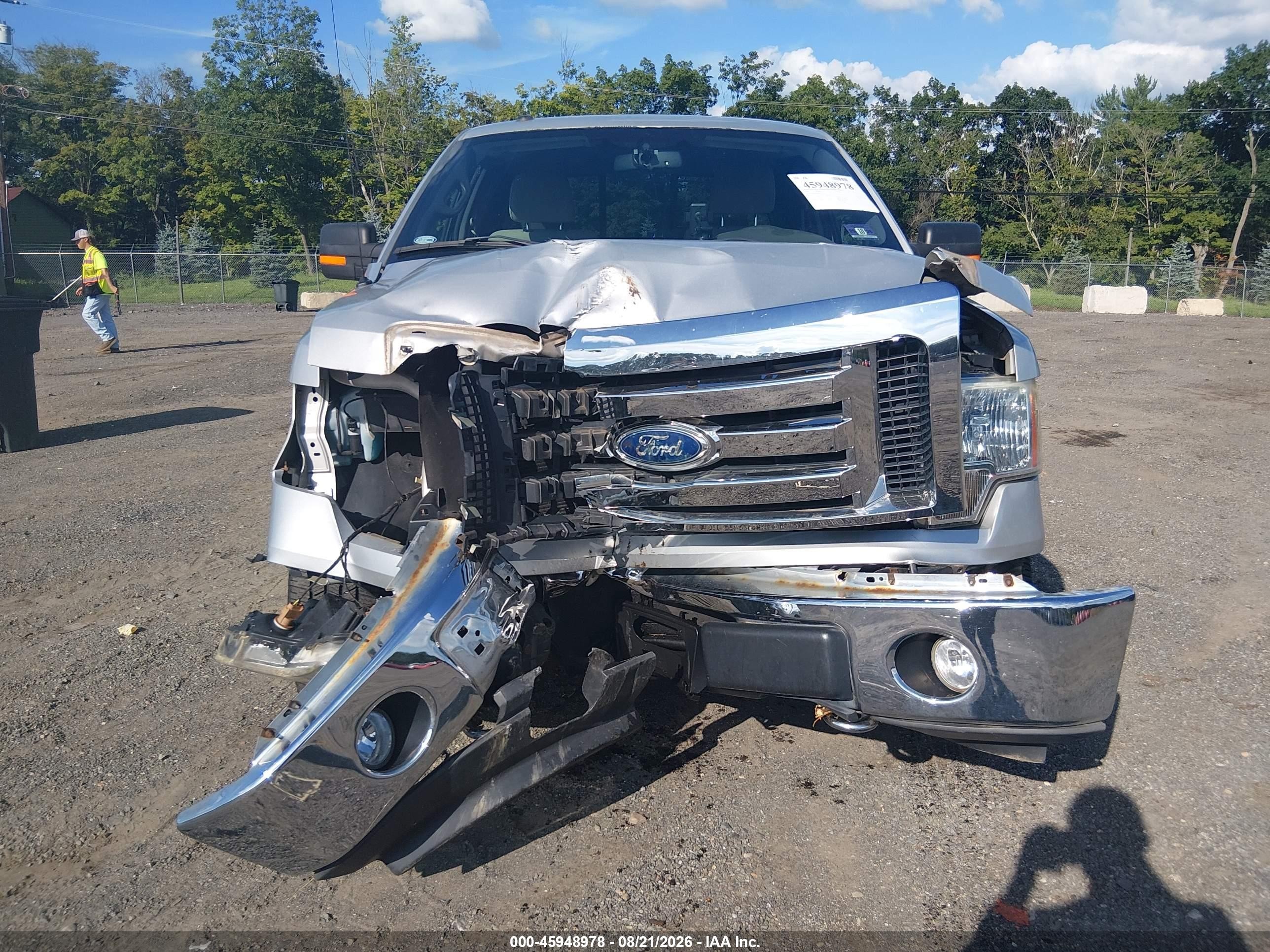 2009 Ford F-150 Xlt Silver vin: 1FTPX14V49KB58123