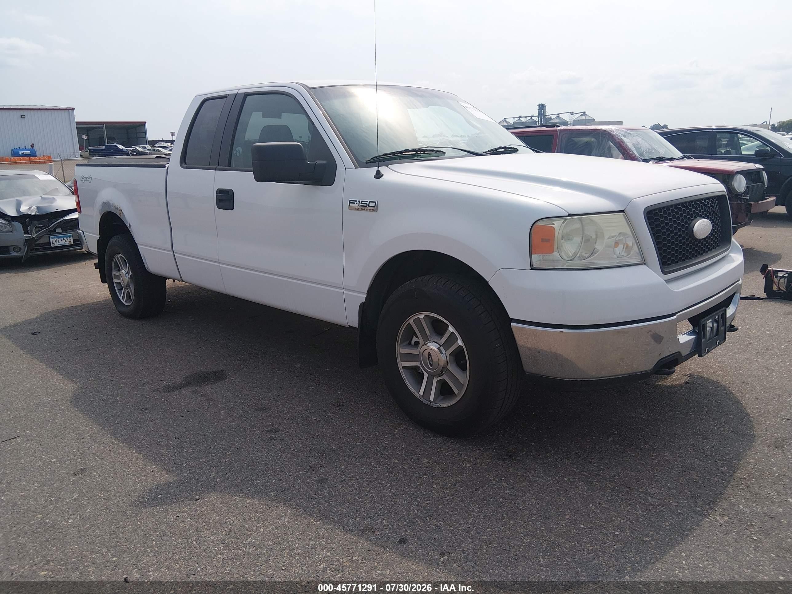 2006 Ford F-150 Fx4/lariat/xl/xlt White vin: 1FTPX14V56FB66901