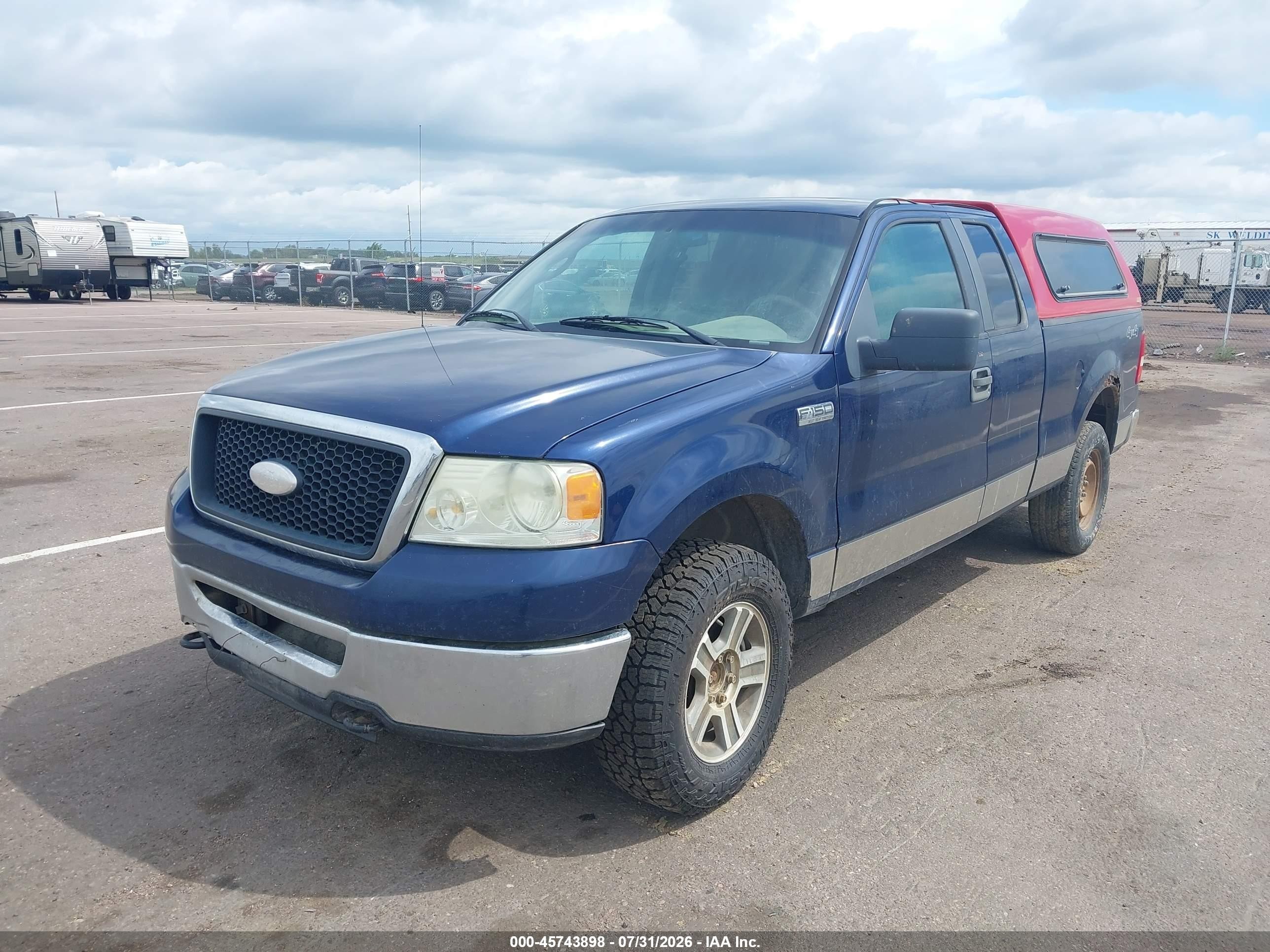 2007 Ford F-150 Fx4/lariat/xl/xlt Blue vin: 1FTPX14V57FA37235