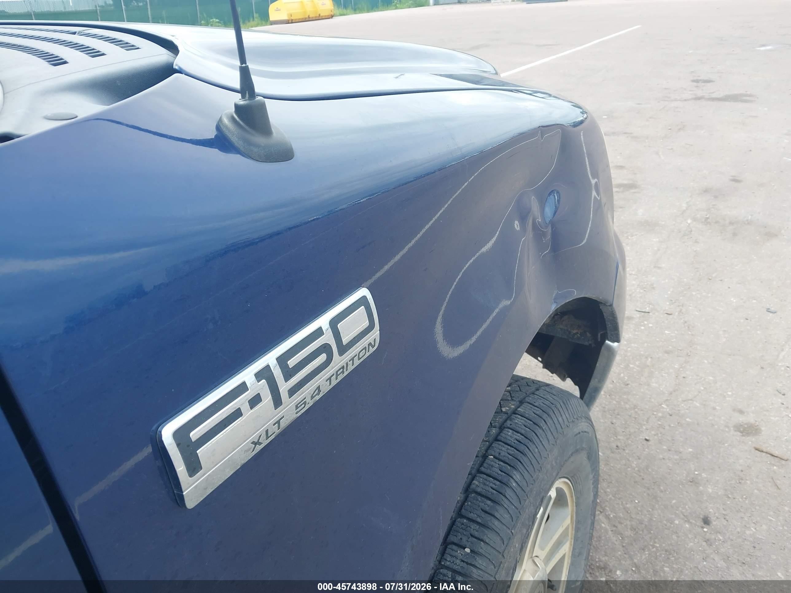 2007 Ford F-150 Fx4/lariat/xl/xlt Blue vin: 1FTPX14V57FA37235