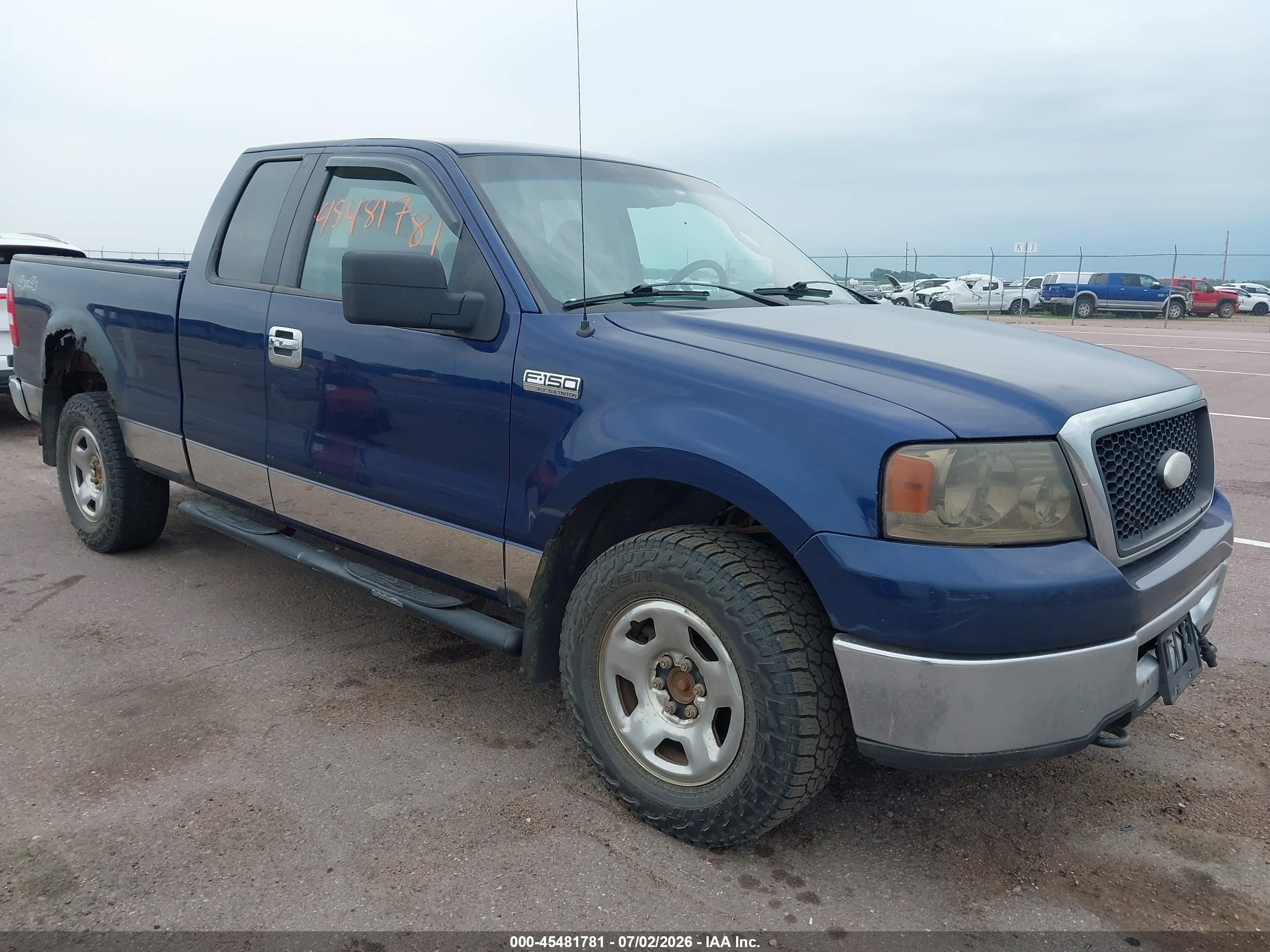 2007 Ford F-150 Fx4/lariat/xl/xlt Blue vin: 1FTPX14V57FB27999