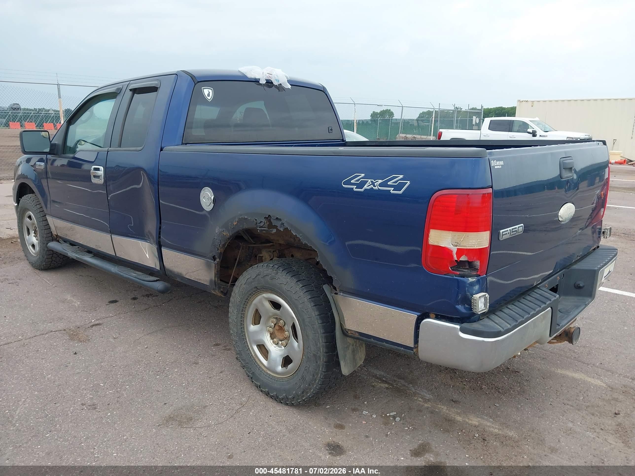 2007 Ford F-150 Fx4/lariat/xl/xlt Blue vin: 1FTPX14V57FB27999