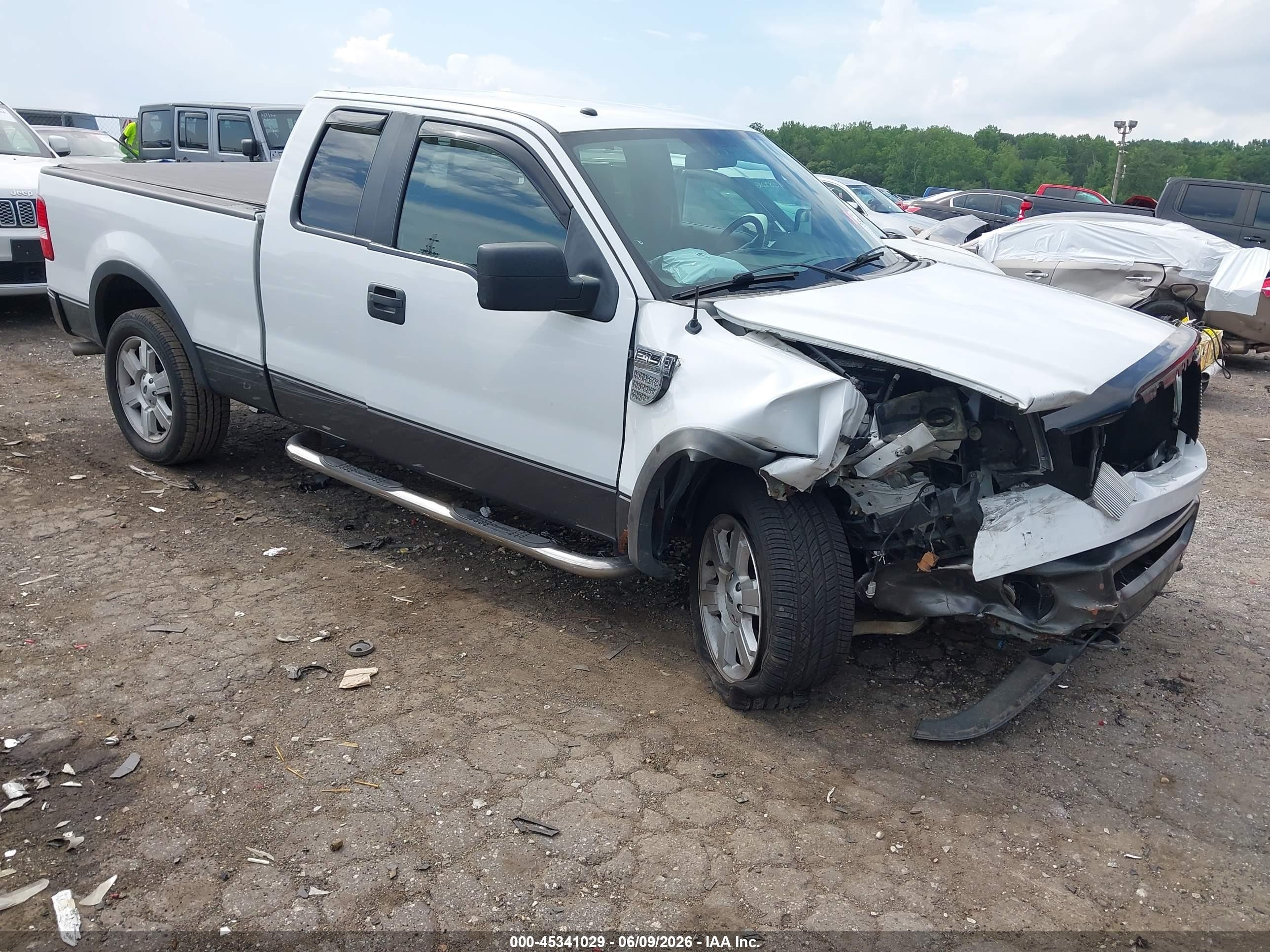 2008 Ford F-150 60th Anniversary/fx4/lariat/xl/xlt White vin: 1FTPX14V58FB32427