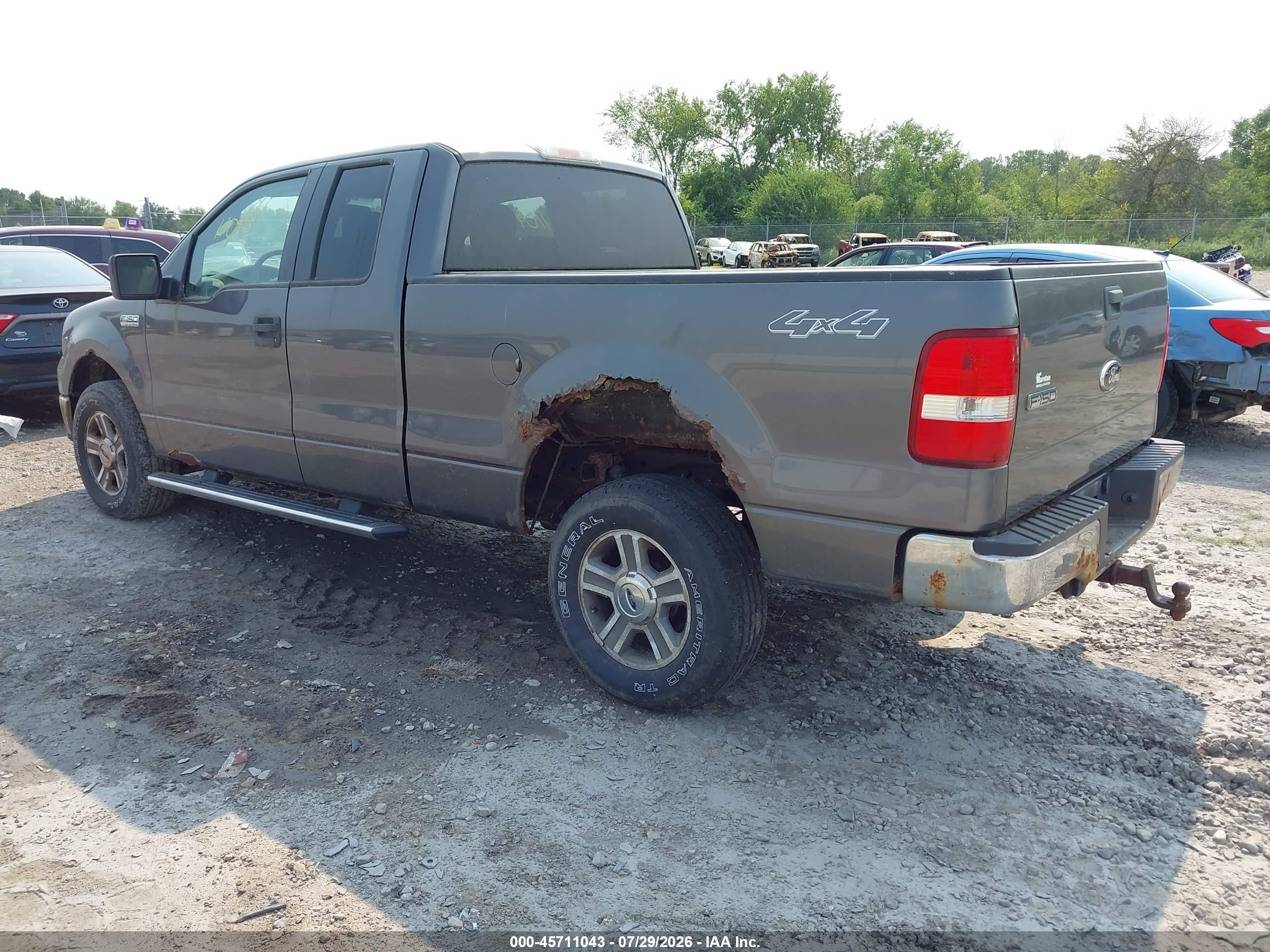2008 Ford F-150 60th Anniversary/fx4/lariat/xl/xlt Серый vin: 1FTPX14V58FB70367