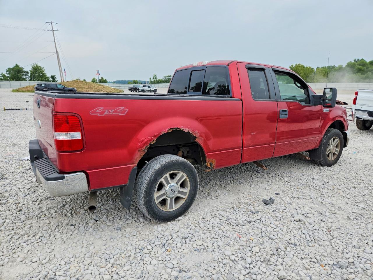 2008 Ford F150 Red vin: 1FTPX14V58FC02251
