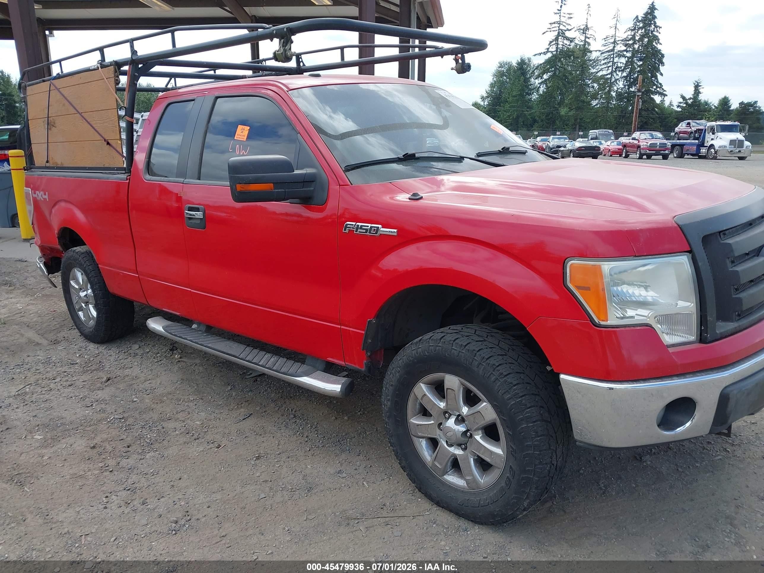 2009 Ford F-150 Fx4/lariat/xl/xlt Red vin: 1FTPX14V59FA30434