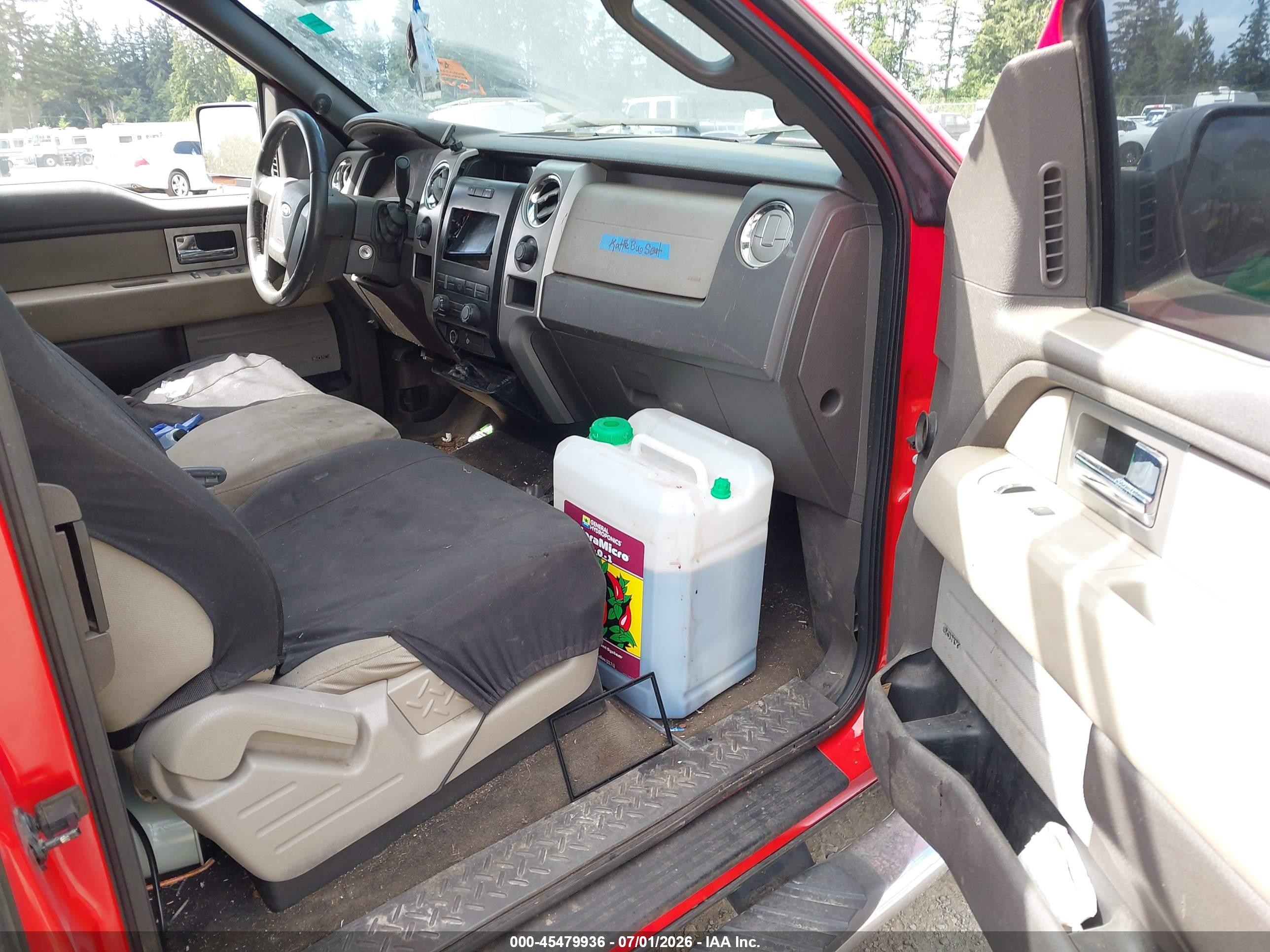 2009 Ford F-150 Fx4/lariat/xl/xlt Red vin: 1FTPX14V59FA30434