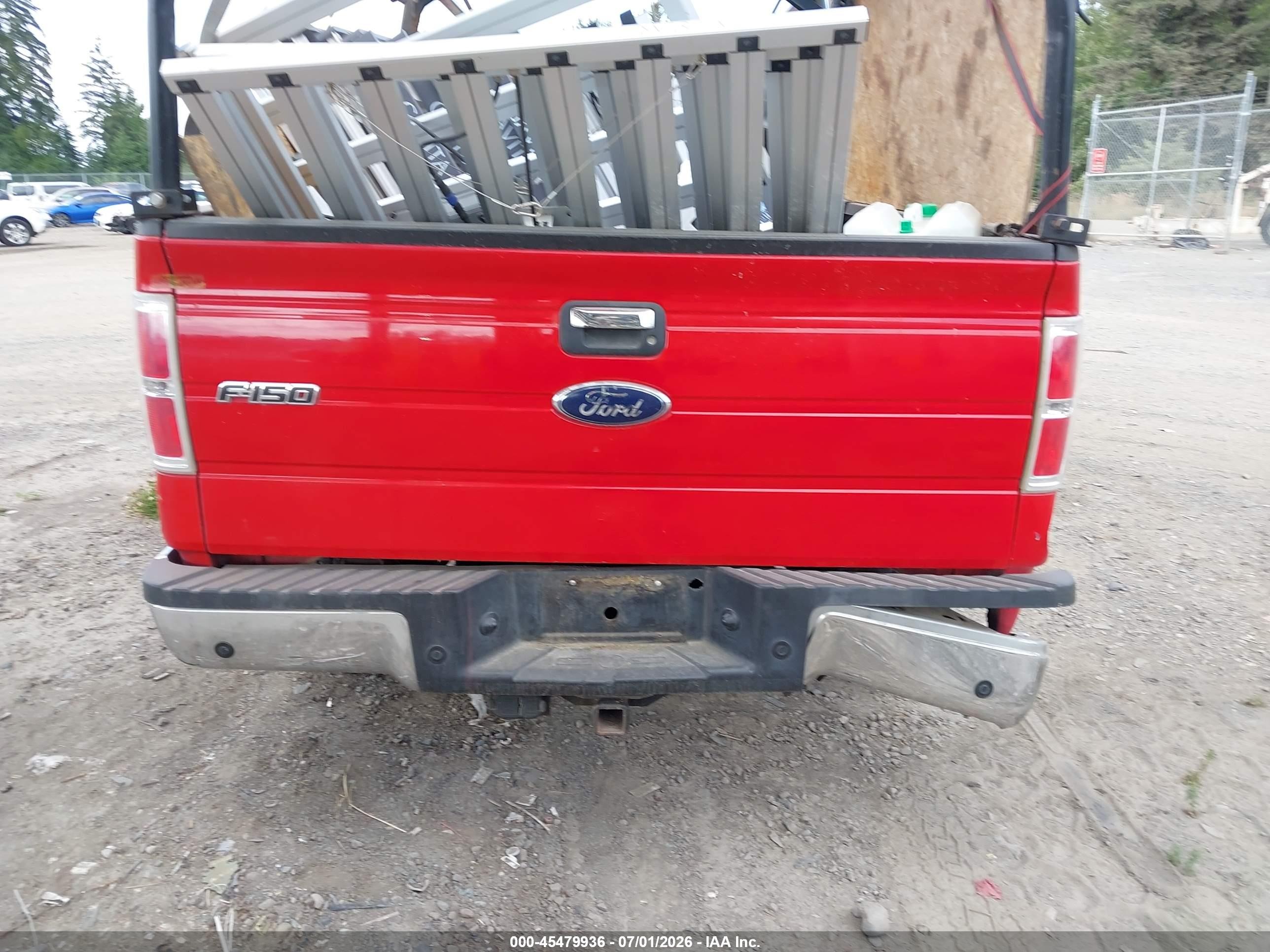 2009 Ford F-150 Fx4/lariat/xl/xlt Red vin: 1FTPX14V59FA30434