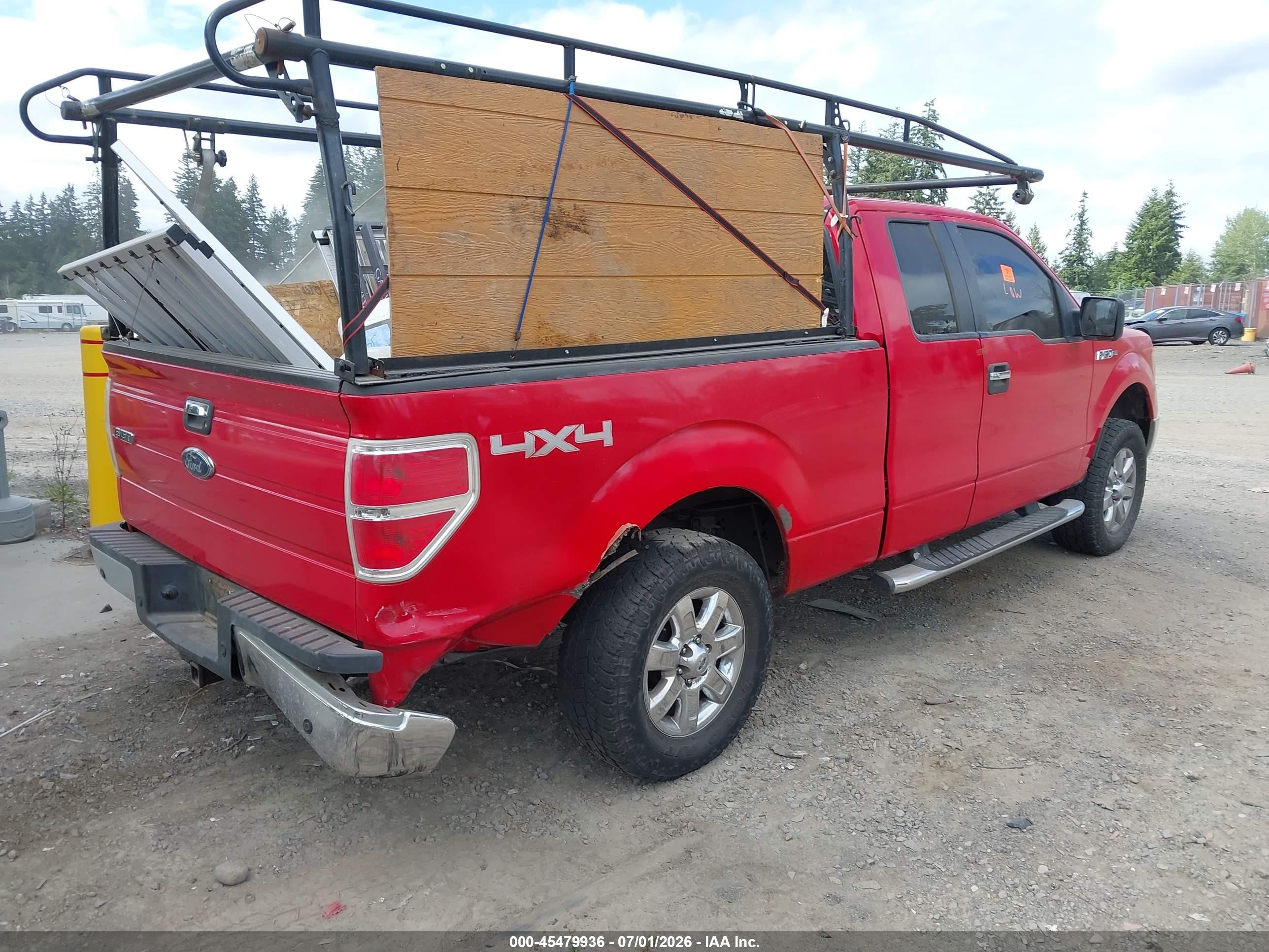 2009 Ford F-150 Fx4/lariat/xl/xlt Red vin: 1FTPX14V59FA30434