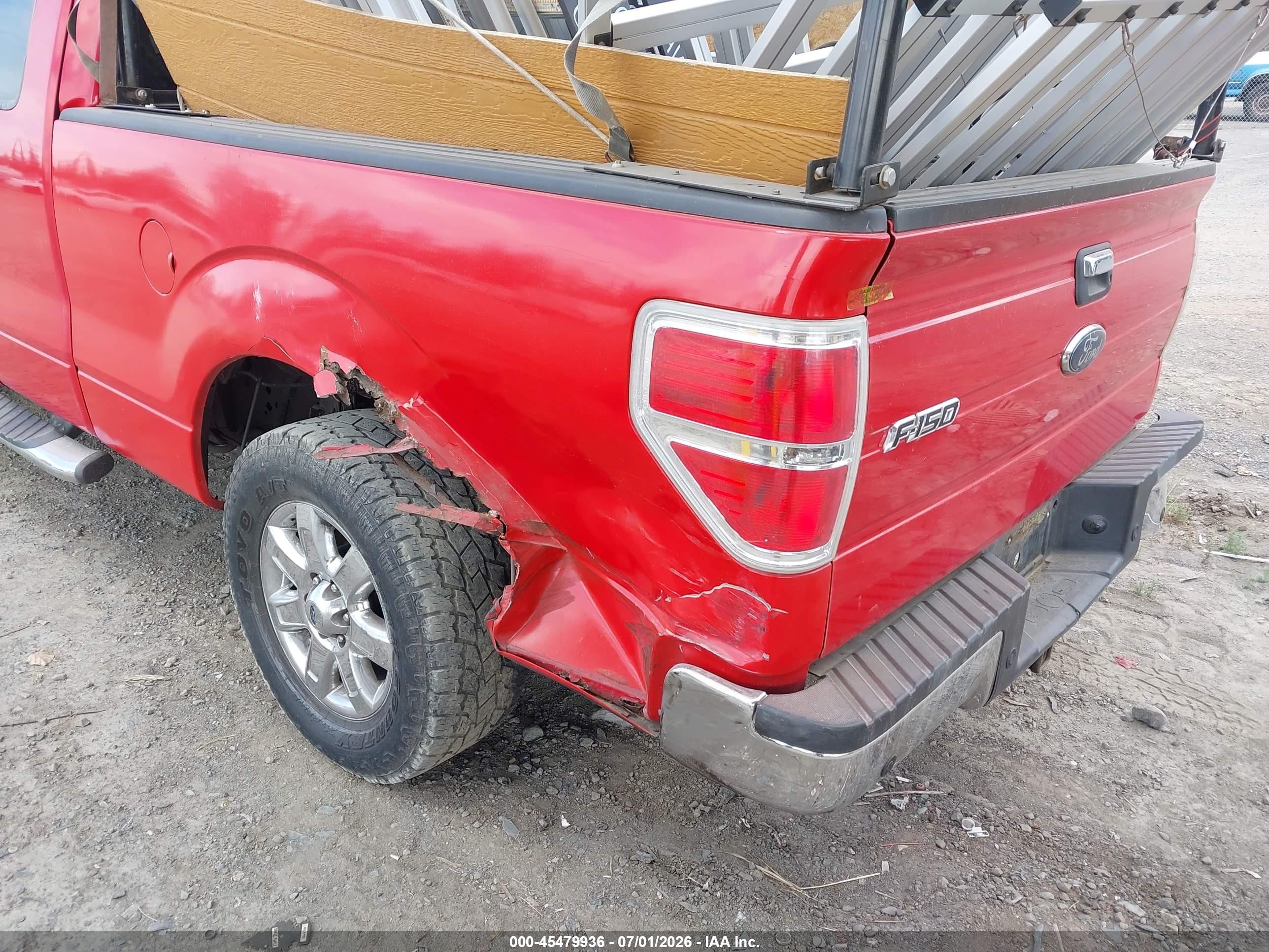 2009 Ford F-150 Fx4/lariat/xl/xlt Red vin: 1FTPX14V59FA30434