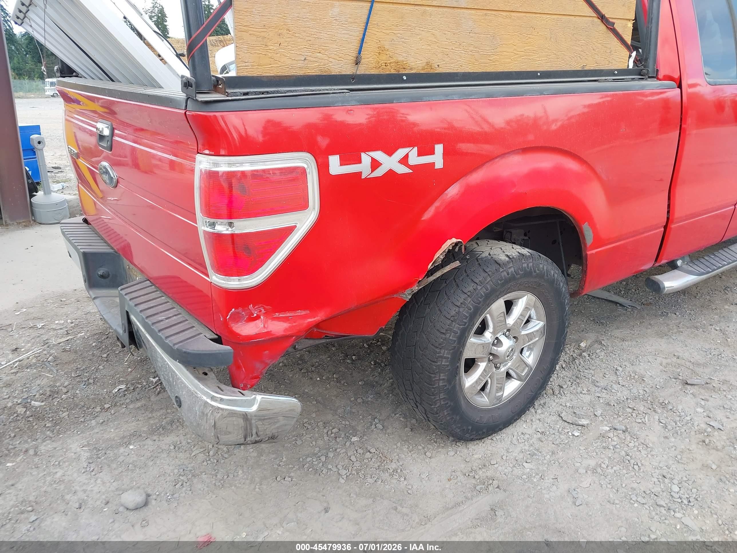 2009 Ford F-150 Fx4/lariat/xl/xlt Red vin: 1FTPX14V59FA30434