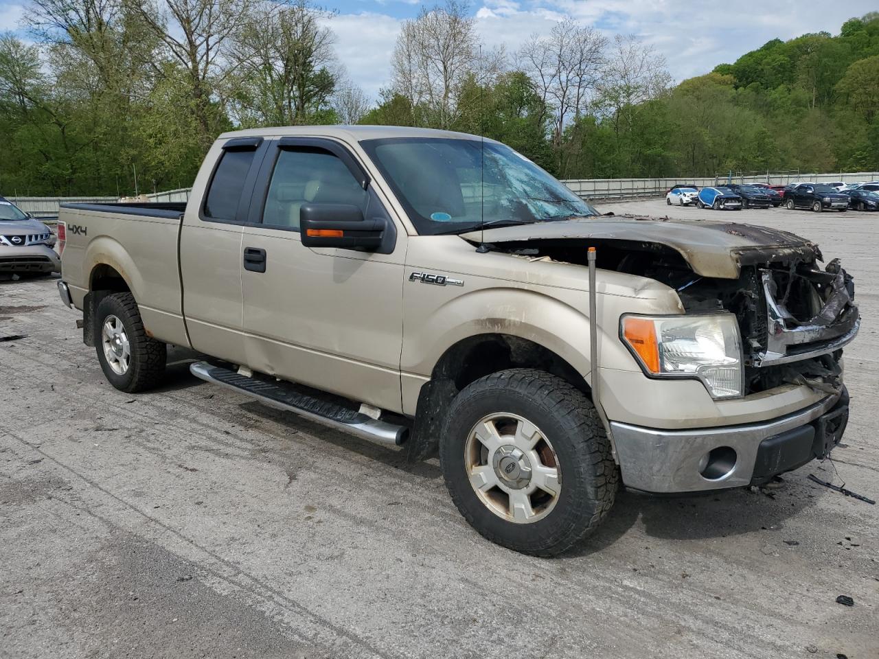 2009 Ford F150 Super Cab Beige vin: 1FTPX14V59FA81321
