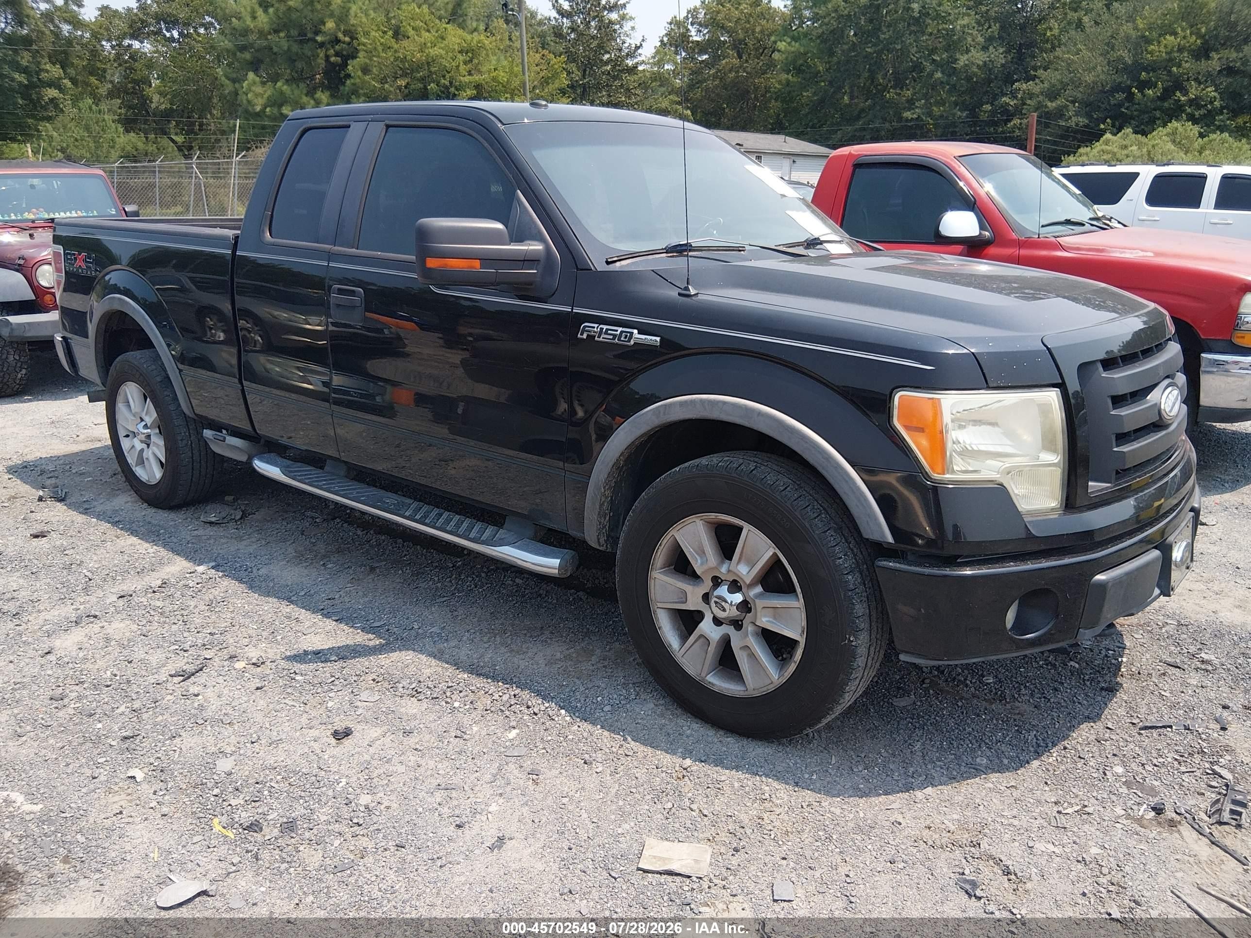 2009 Ford F-150 Fx4/lariat/xl/xlt Black vin: 1FTPX14V59KC93224
