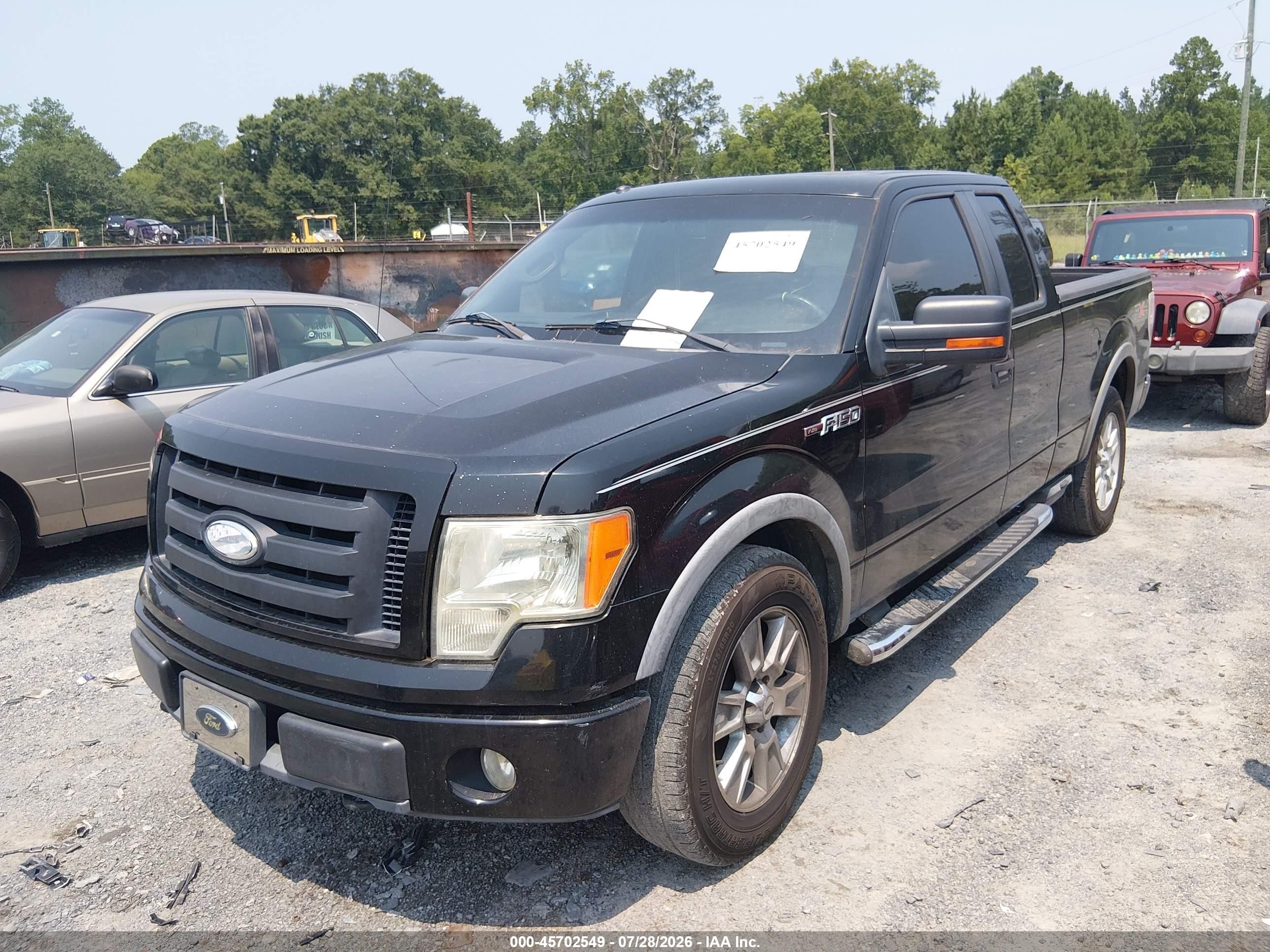 2009 Ford F-150 Fx4/lariat/xl/xlt Black vin: 1FTPX14V59KC93224