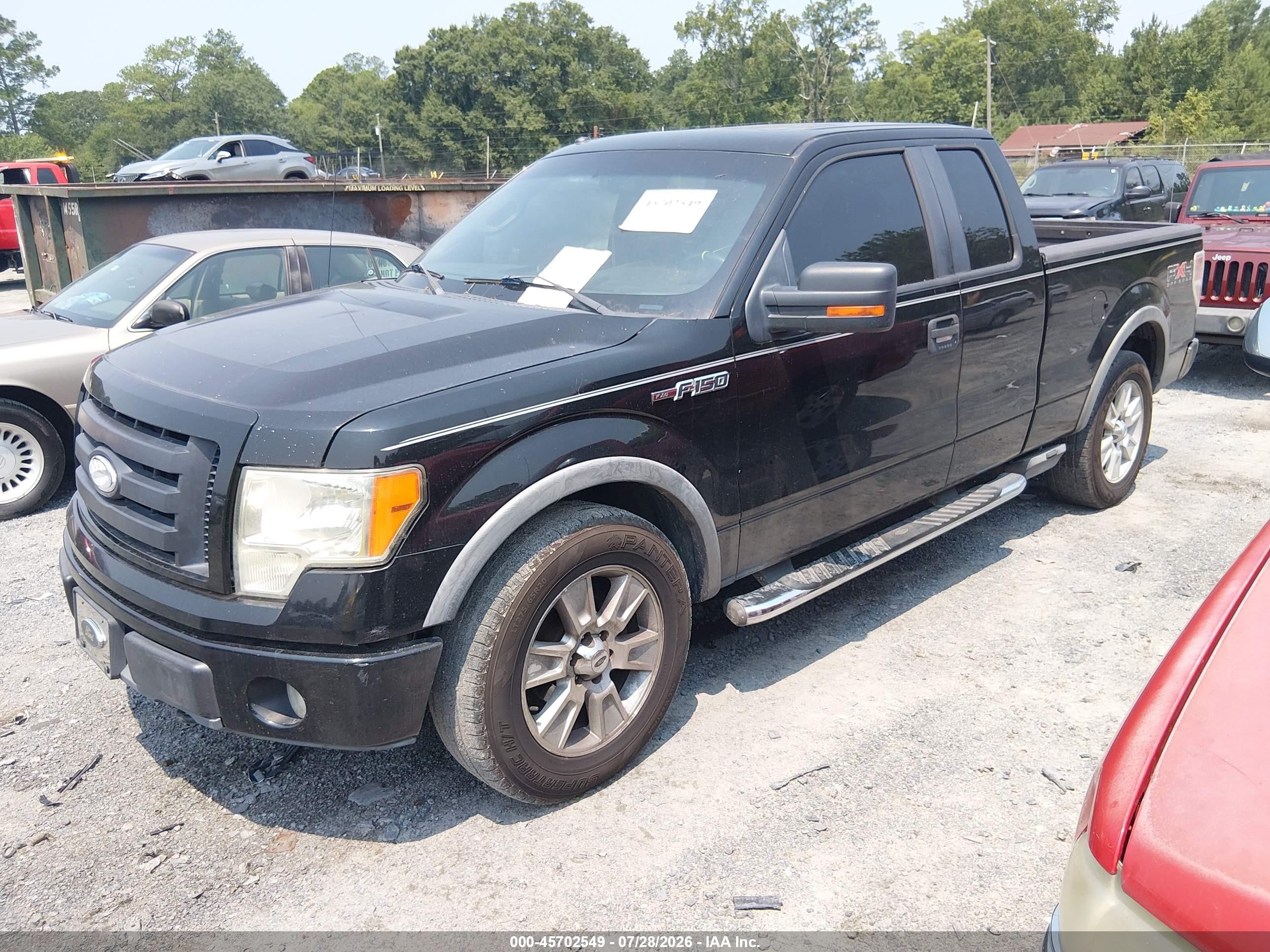 2009 Ford F-150 Fx4/lariat/xl/xlt Black vin: 1FTPX14V59KC93224