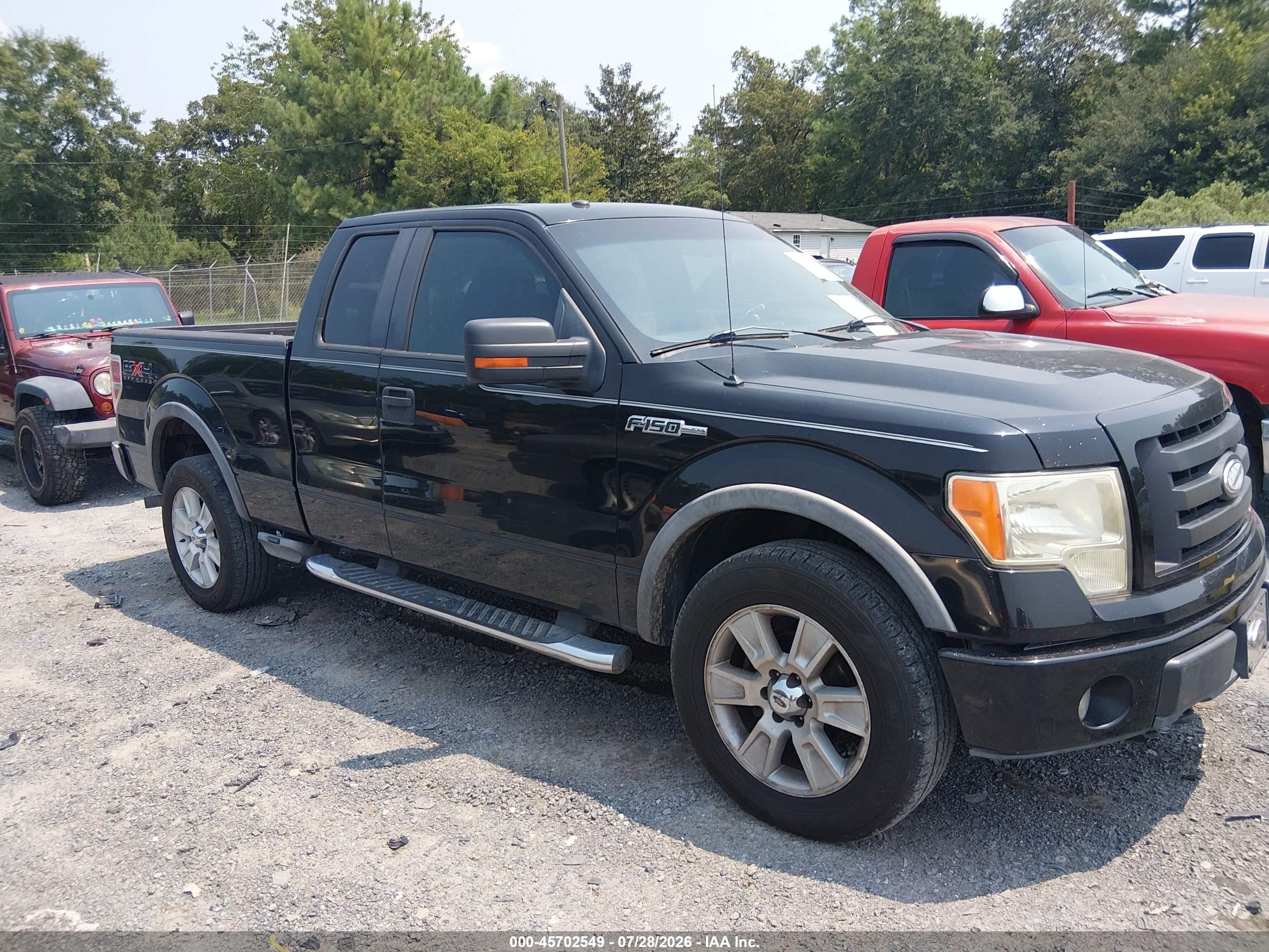 2009 Ford F-150 Fx4/lariat/xl/xlt Black vin: 1FTPX14V59KC93224