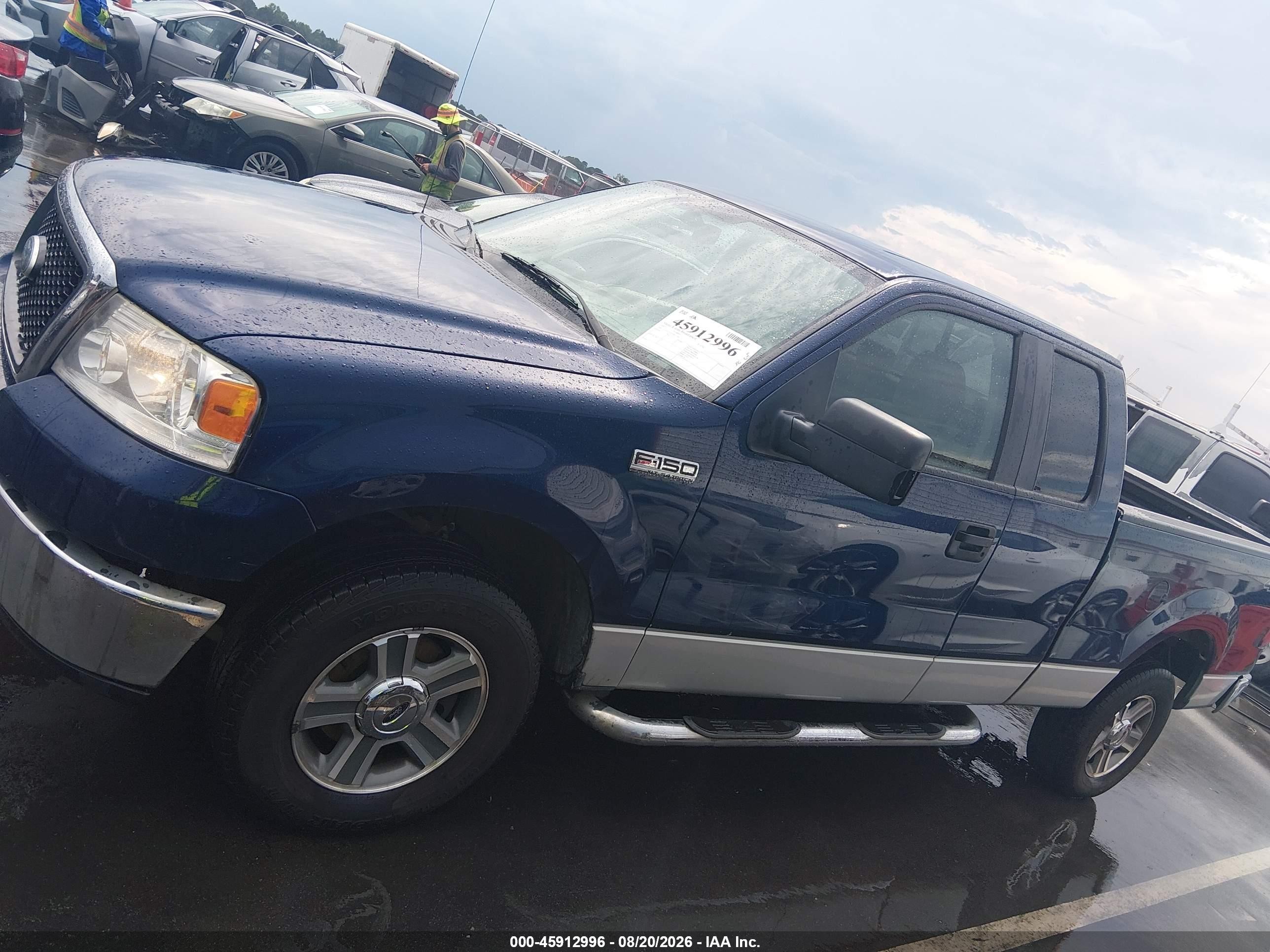 2007 Ford F-150 Fx4/lariat/xl/xlt Blue vin: 1FTPX14V67FB22746