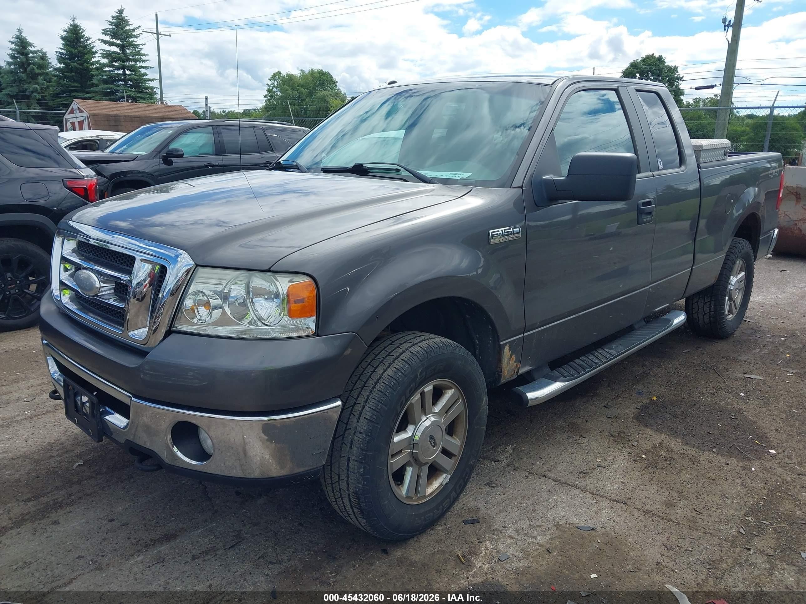 2007 Ford F-150 Fx4/lariat/xl/xlt Gray vin: 1FTPX14V67FB53401