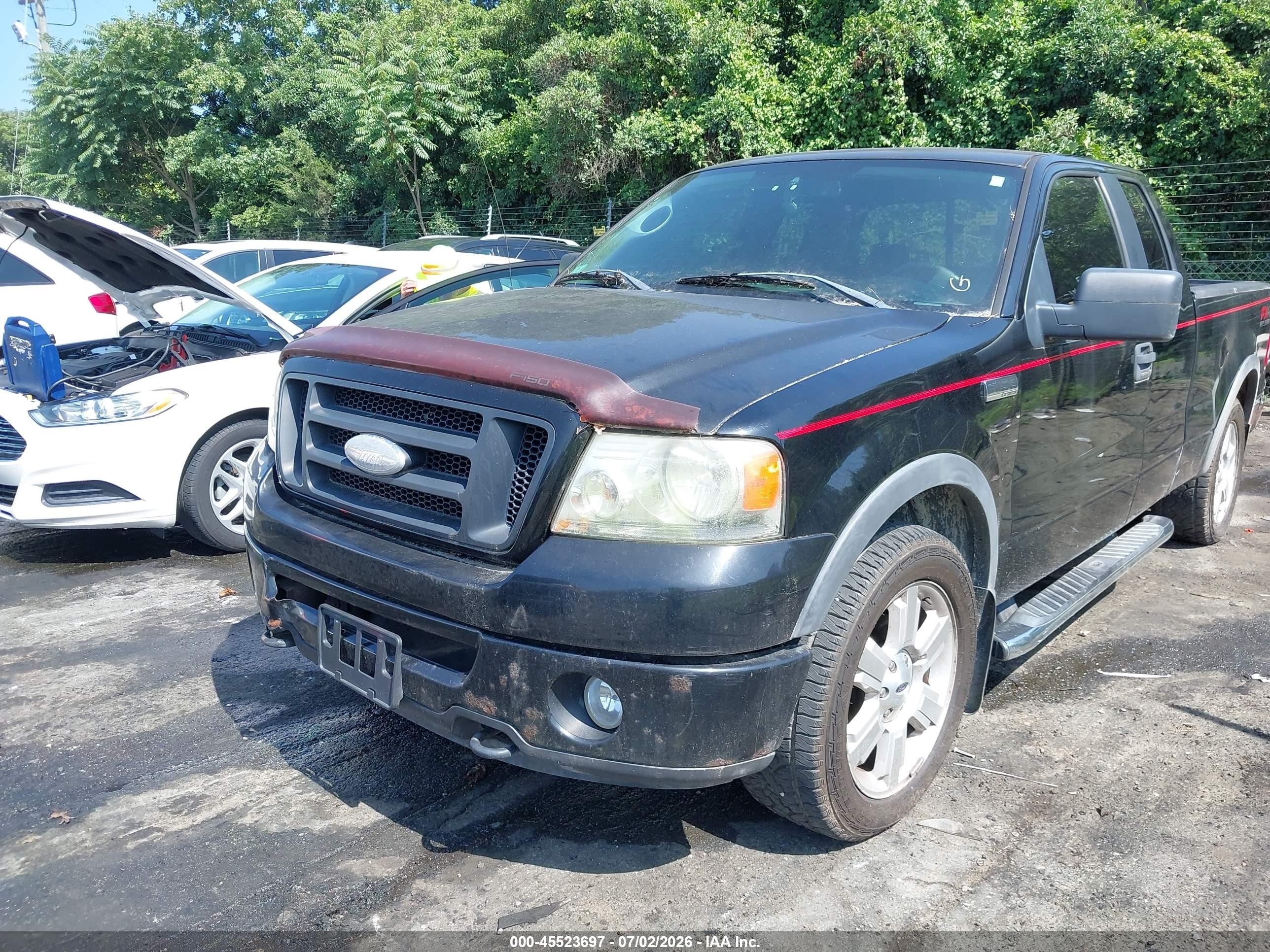 2007 Ford F-150 Fx4/lariat/xl/xlt Black vin: 1FTPX14V67FB77181