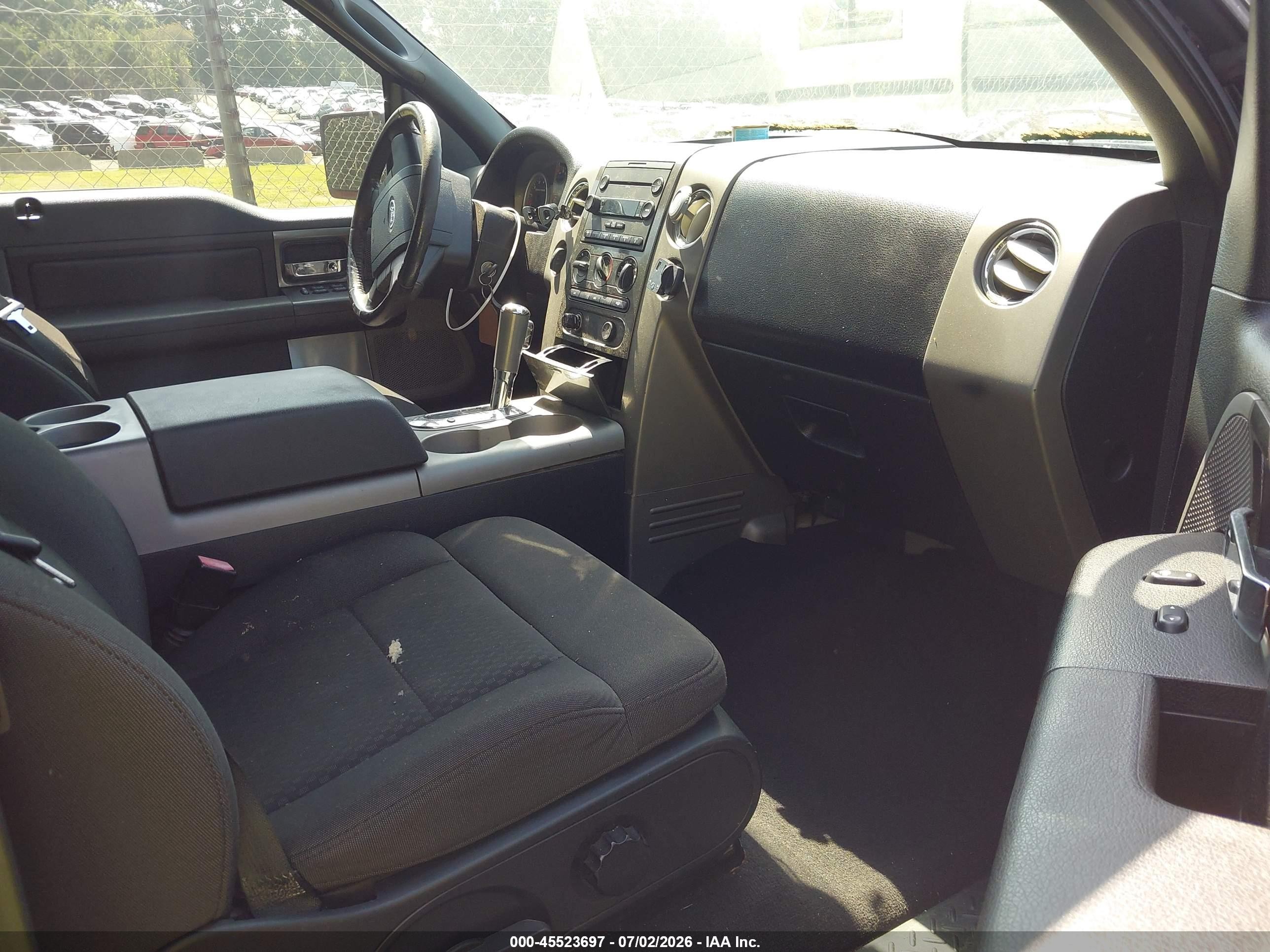 2007 Ford F-150 Fx4/lariat/xl/xlt Black vin: 1FTPX14V67FB77181