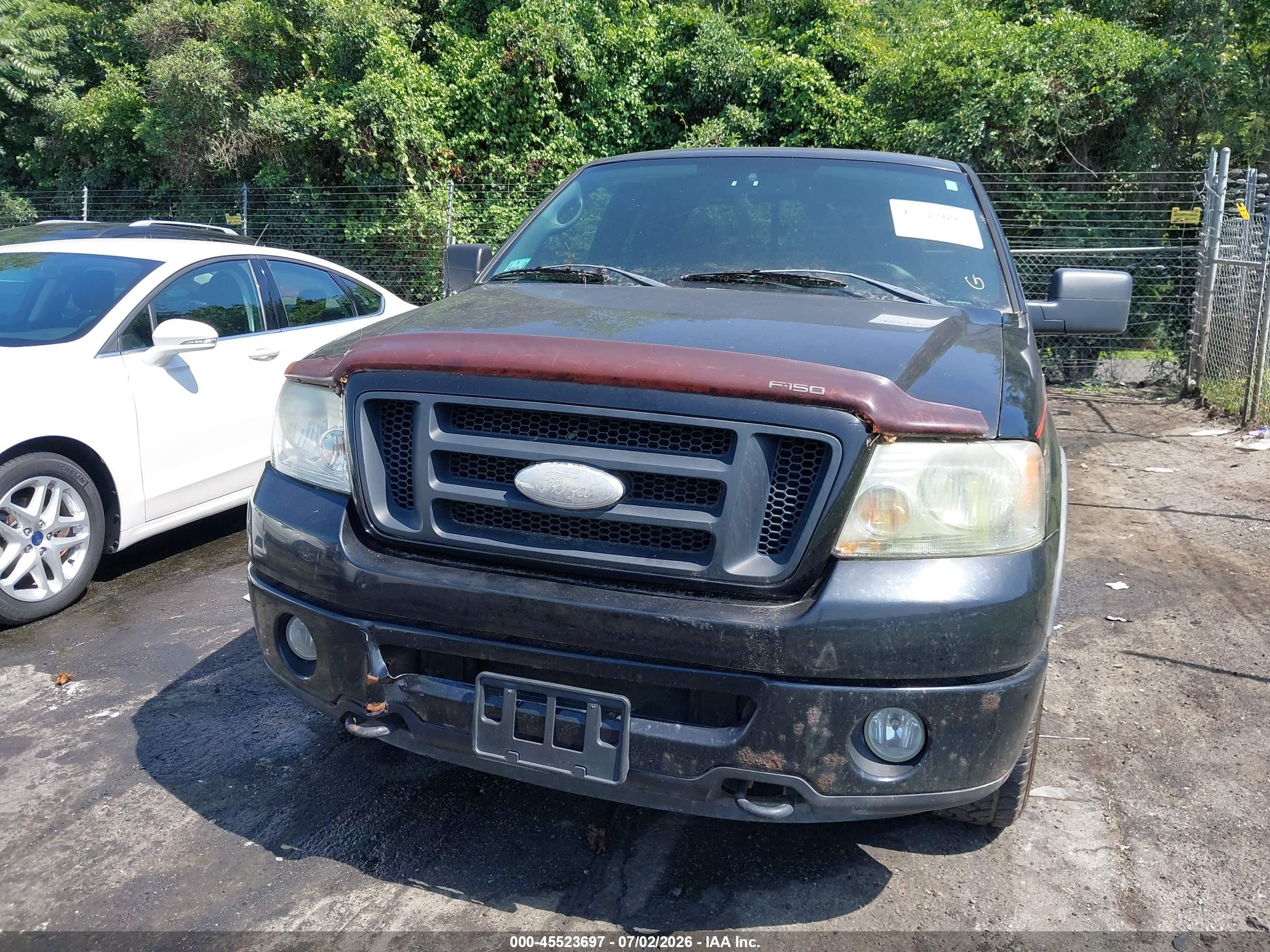 2007 Ford F-150 Fx4/lariat/xl/xlt Black vin: 1FTPX14V67FB77181