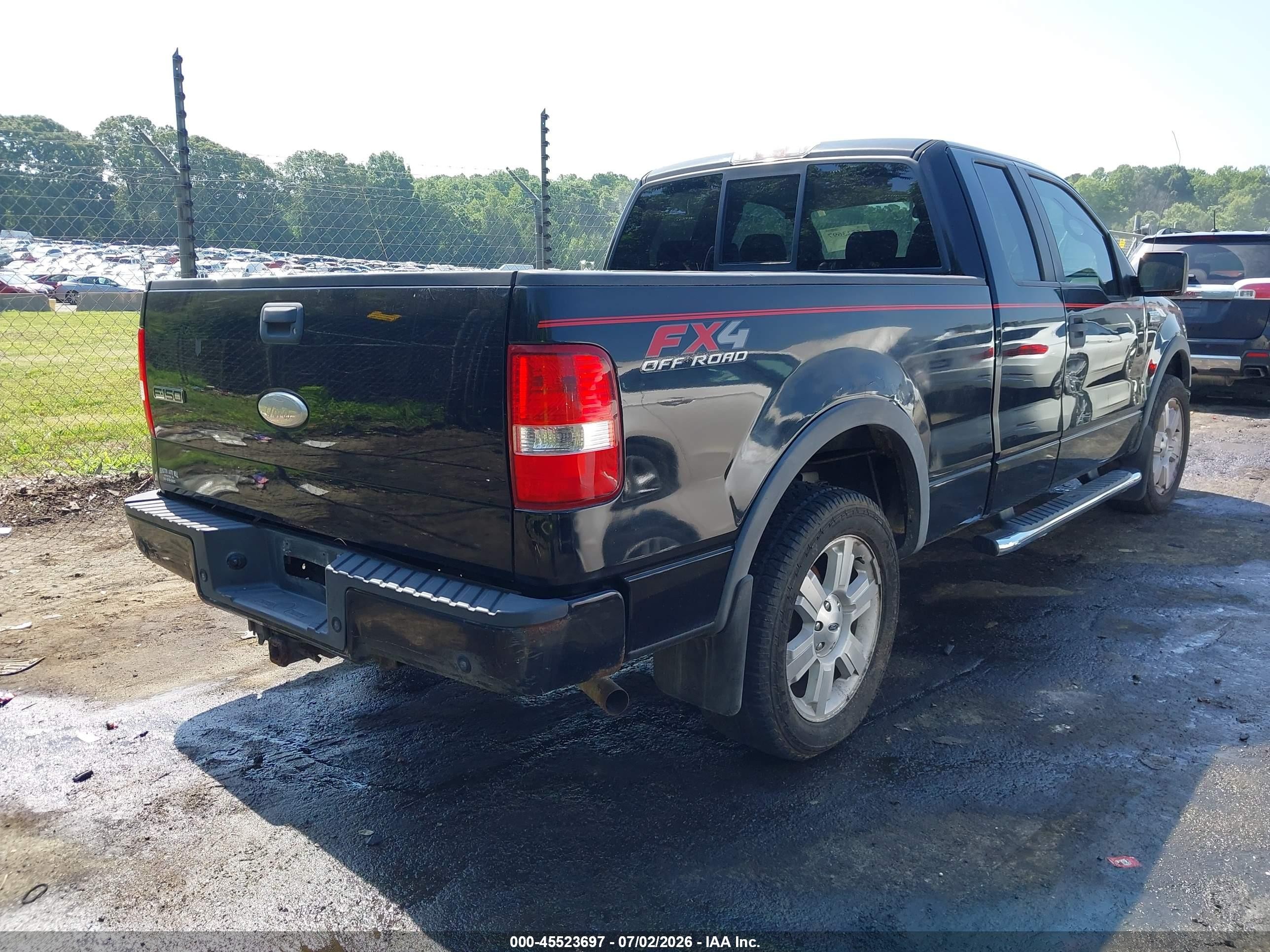 2007 Ford F-150 Fx4/lariat/xl/xlt Black vin: 1FTPX14V67FB77181