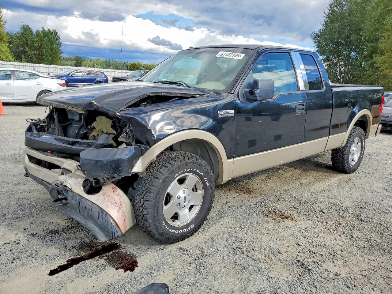 2007 Ford F150 Black vin: 1FTPX14V67FB81232