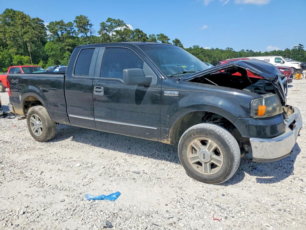 2007 Ford F150 Black vin: 1FTPX14V67NA11927