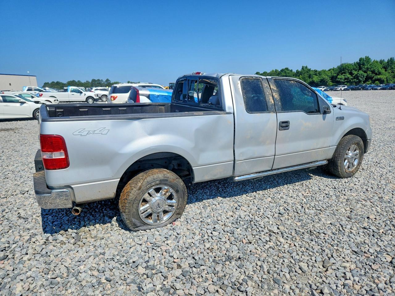2008 Ford F150 Silver vin: 1FTPX14V68FB57028