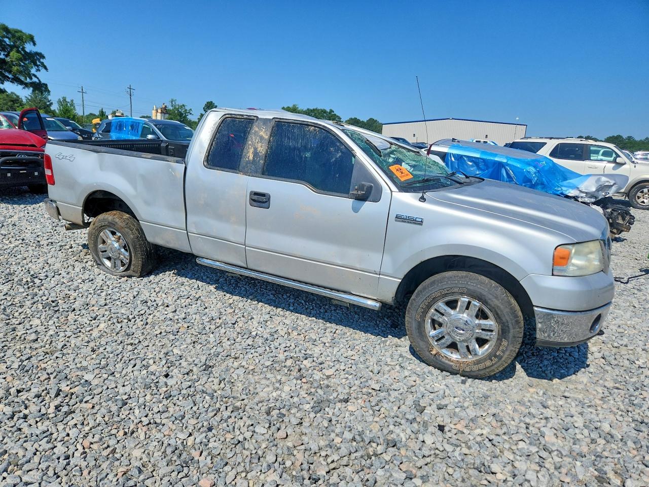 2008 Ford F150 Silver vin: 1FTPX14V68FB57028