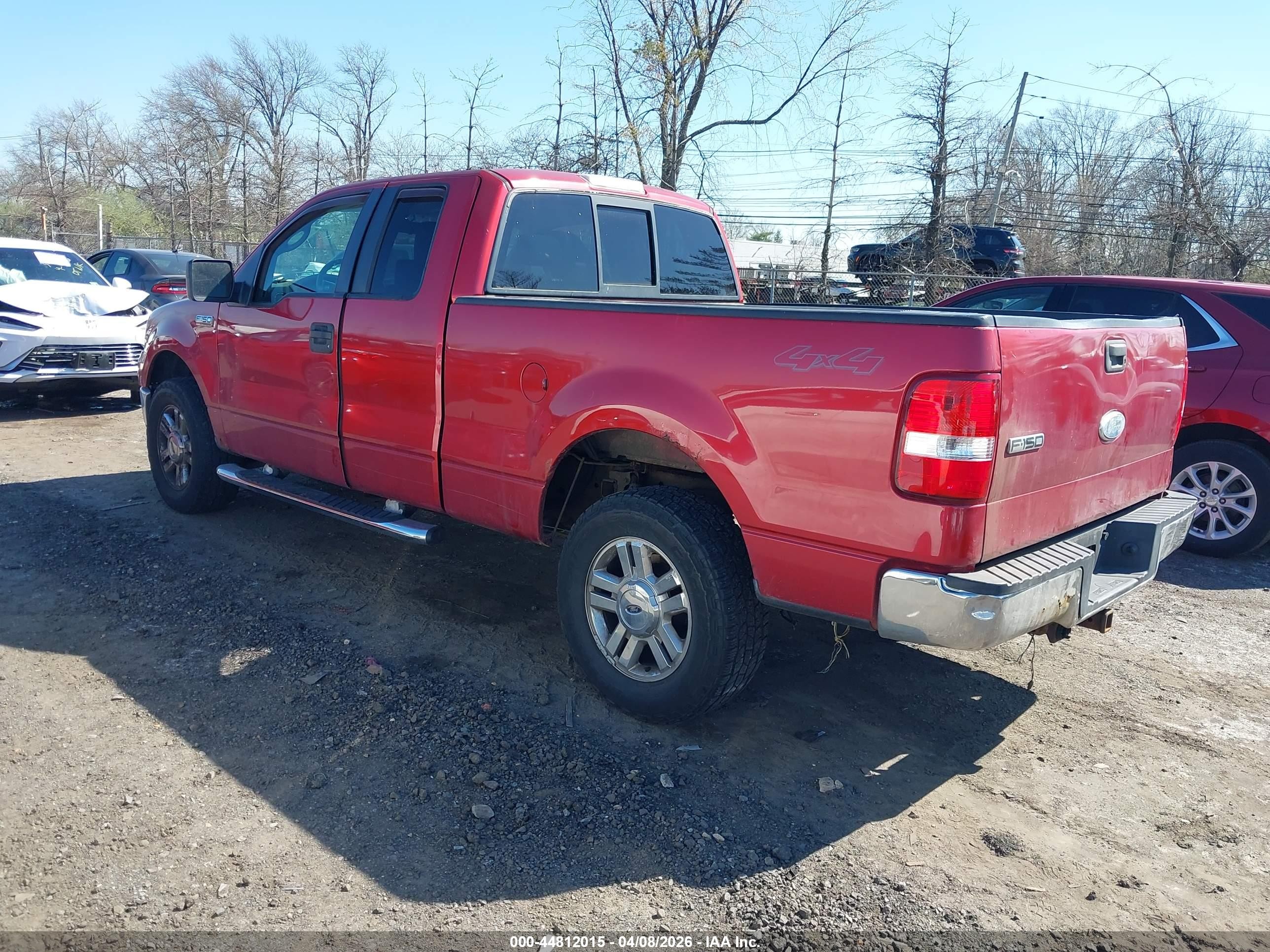 2008 Ford F-150 Fx4/lariat/xl/xlt Red vin: 1FTPX14V68FB63007