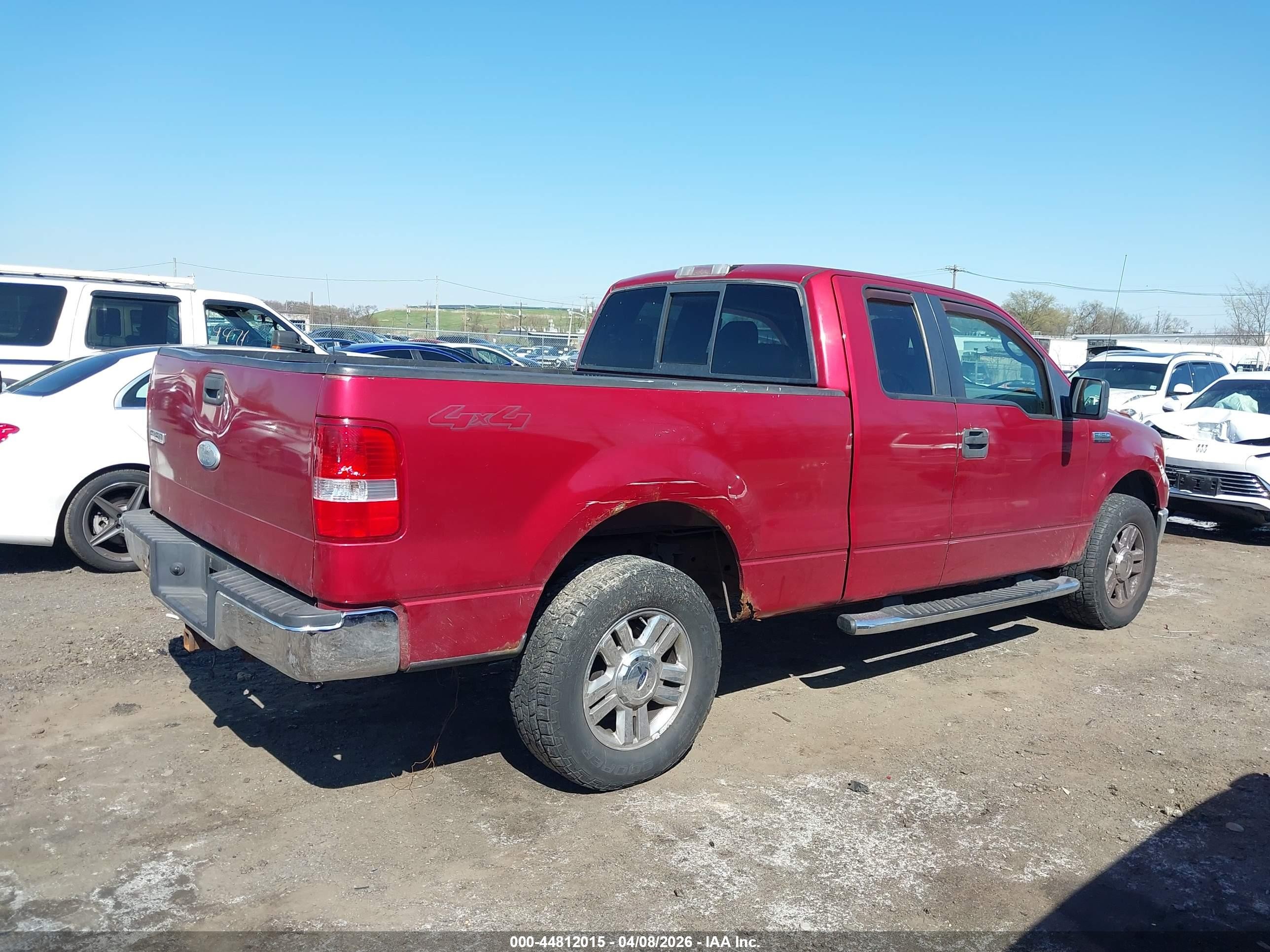 2008 Ford F-150 Fx4/lariat/xl/xlt Red vin: 1FTPX14V68FB63007