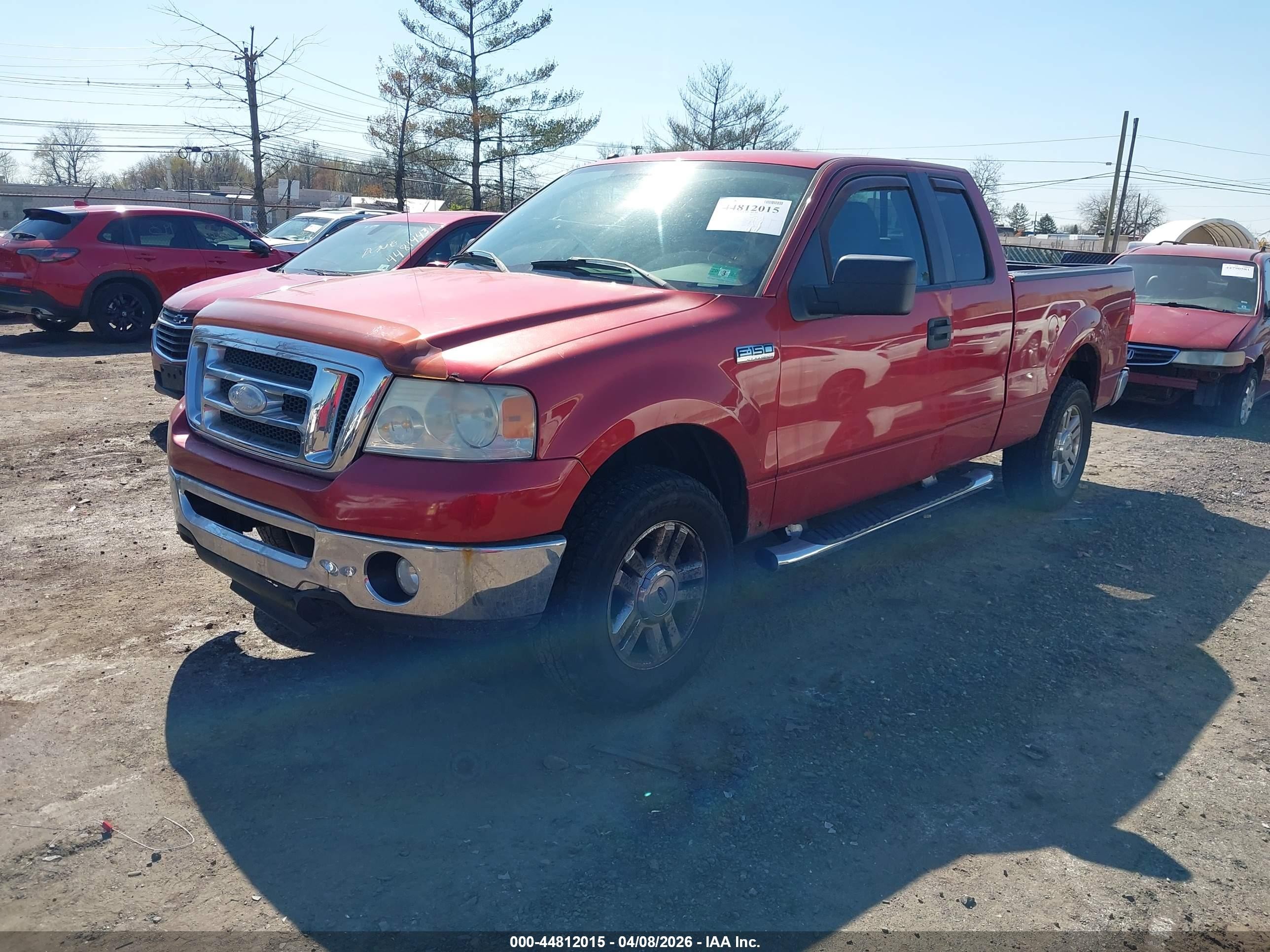 2008 Ford F-150 Fx4/lariat/xl/xlt Red vin: 1FTPX14V68FB63007