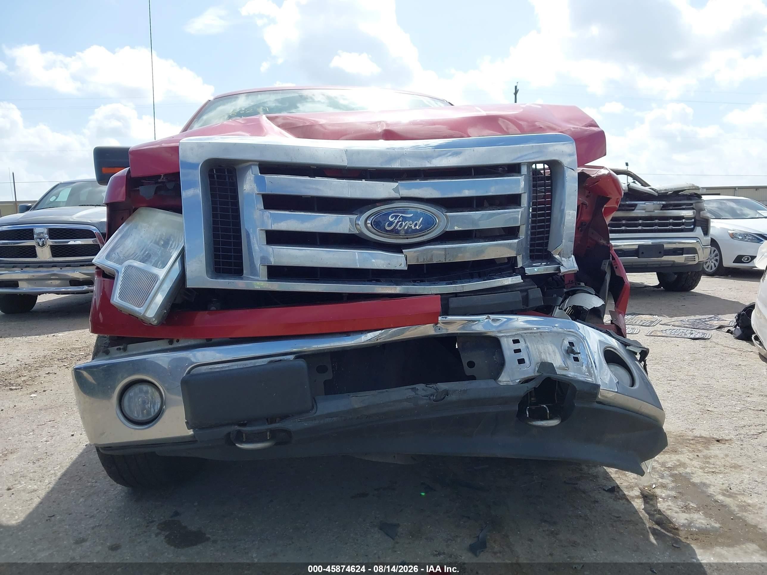 2009 Ford F-150 Fx4/lariat/xl/xlt Red vin: 1FTPX14V69FB28646