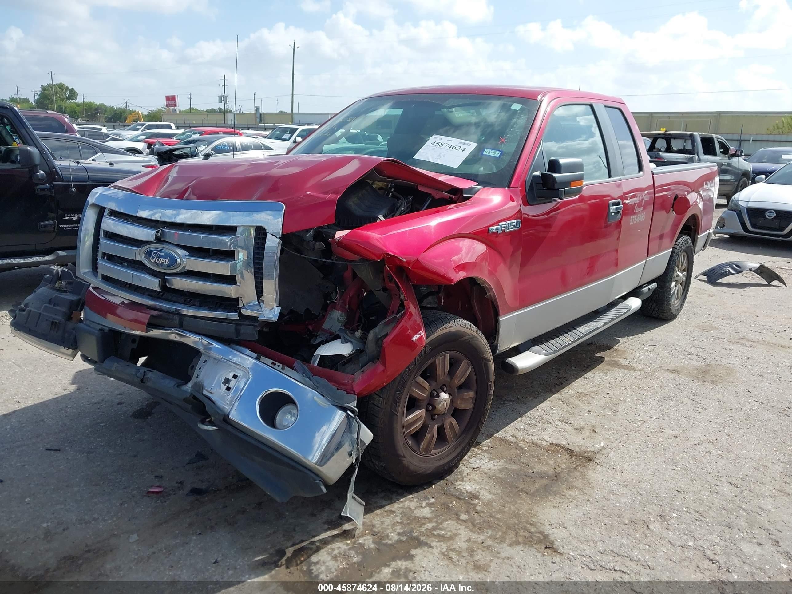 2009 Ford F-150 Fx4/lariat/xl/xlt Red vin: 1FTPX14V69FB28646