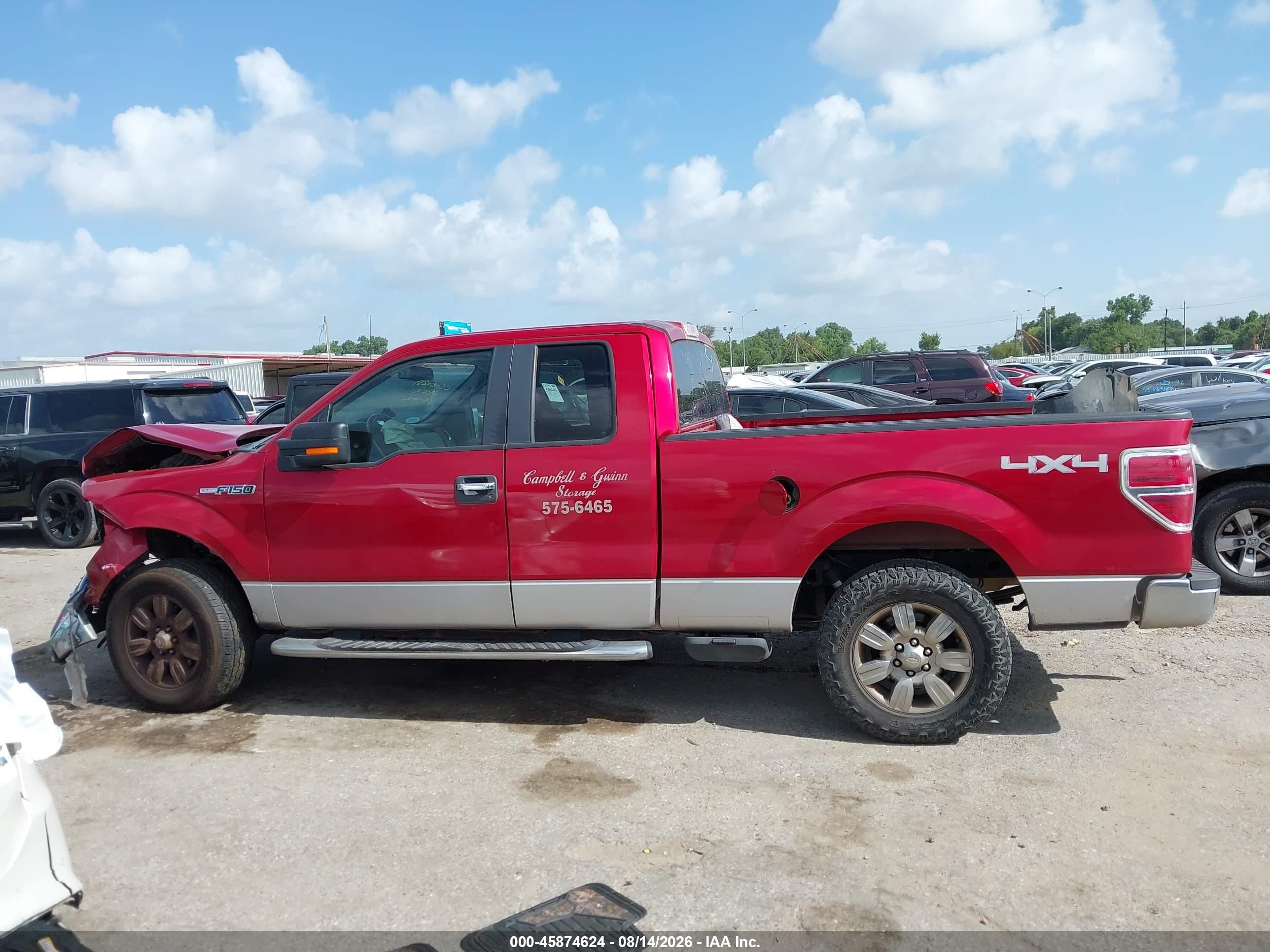 2009 Ford F-150 Fx4/lariat/xl/xlt Red vin: 1FTPX14V69FB28646