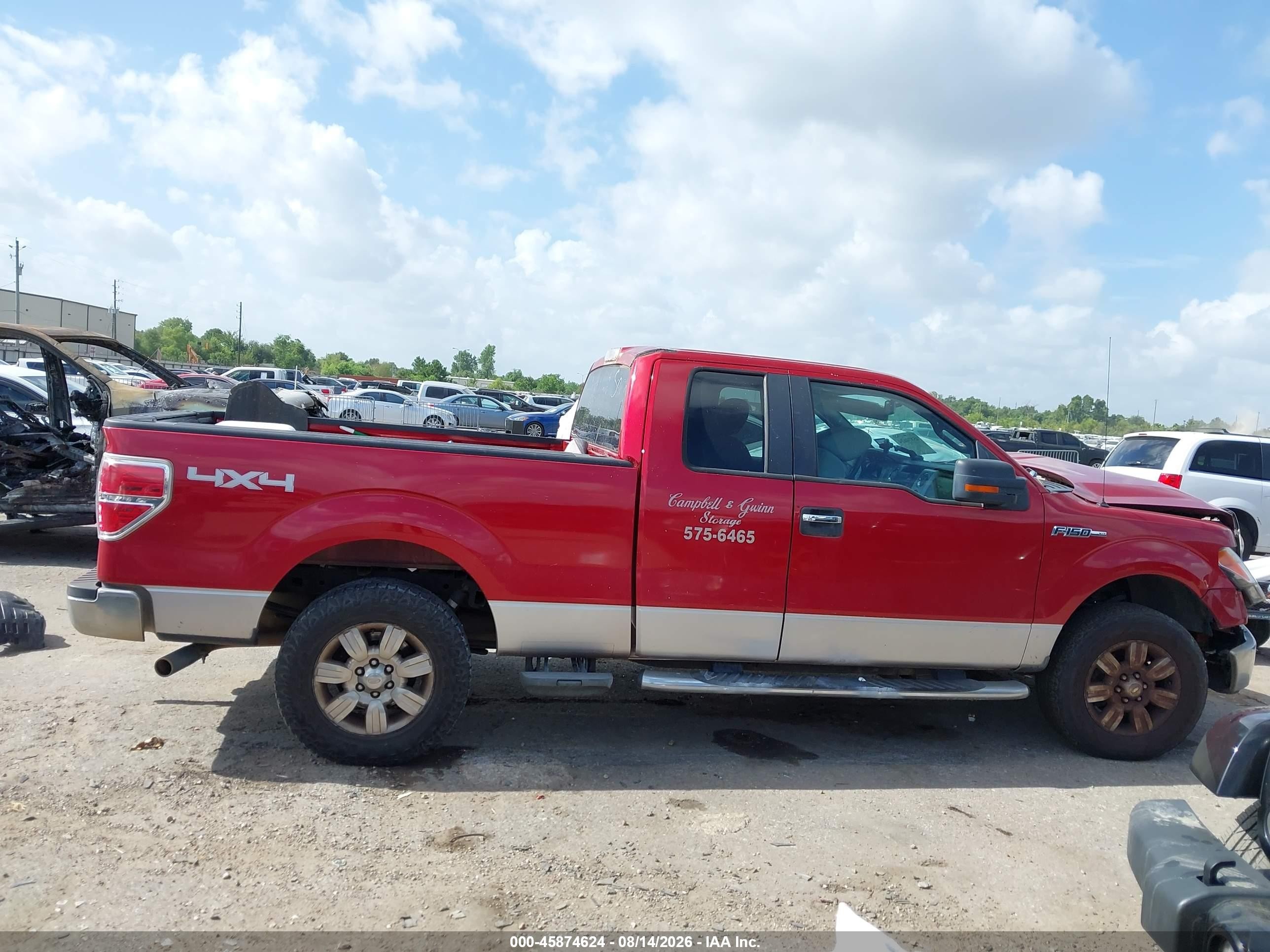 2009 Ford F-150 Fx4/lariat/xl/xlt Red vin: 1FTPX14V69FB28646