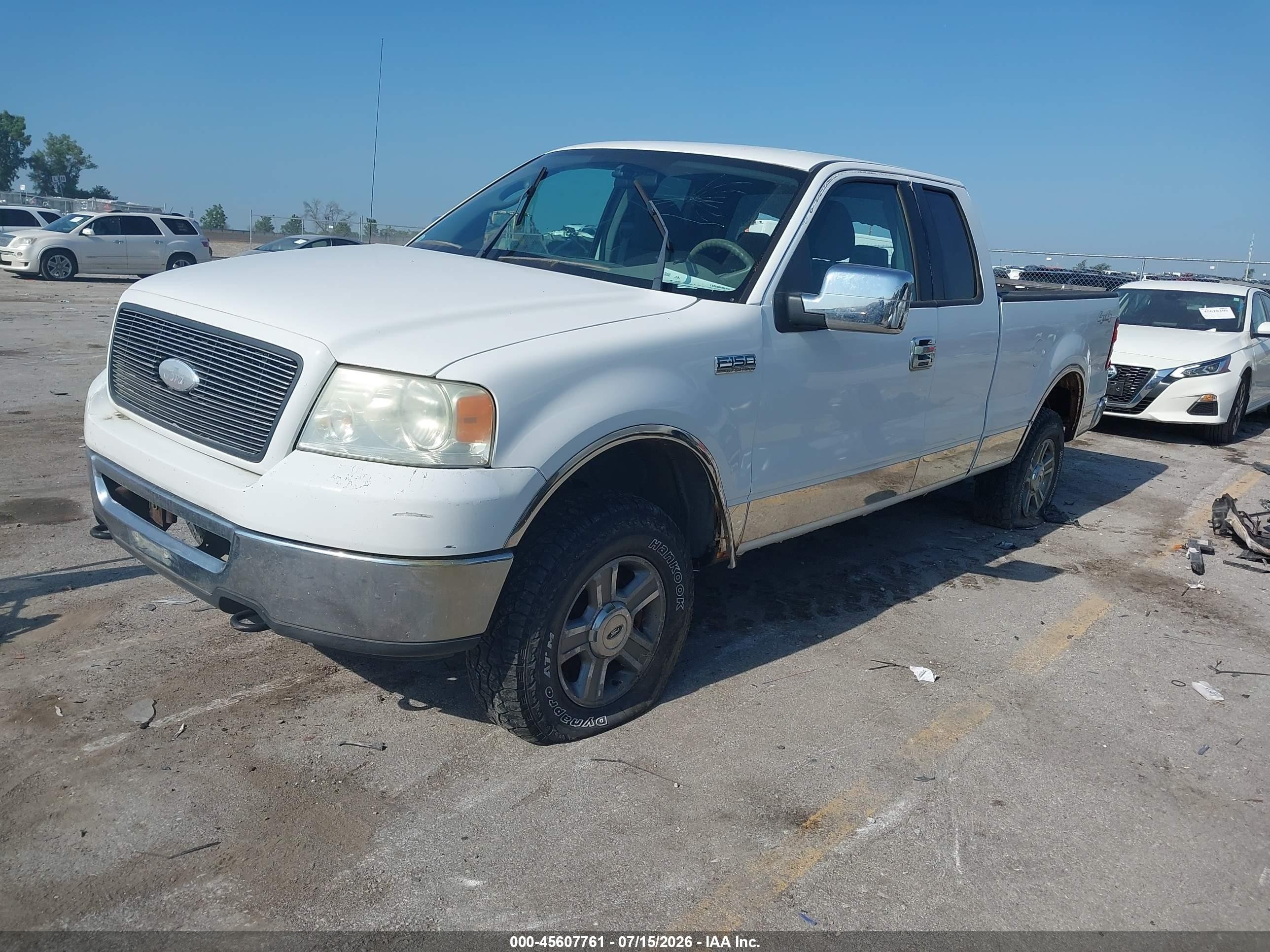 2006 Ford F-150   White vin: 1FTPX14V76NB73435