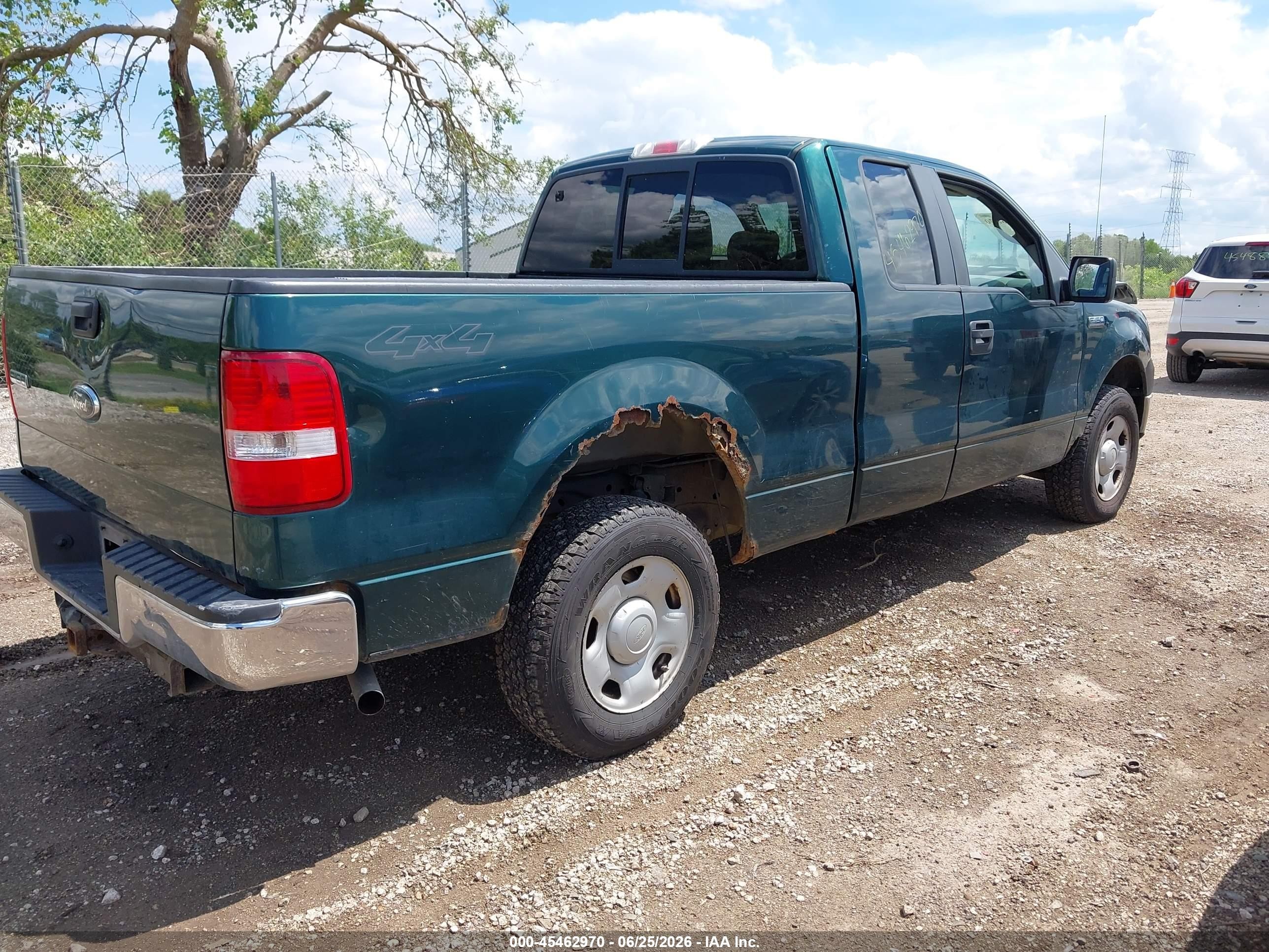 2007 Ford F-150 Fx4/lariat/xl/xlt Green vin: 1FTPX14V77FB64150