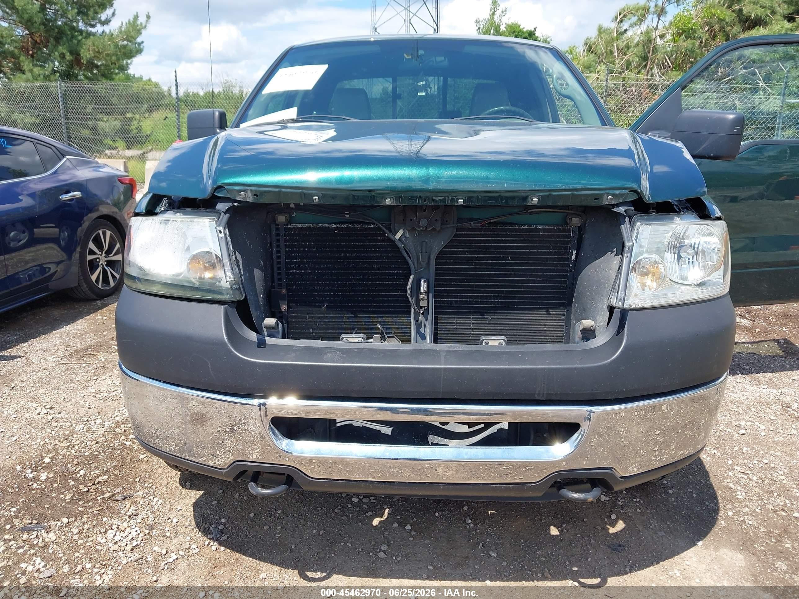2007 Ford F-150 Fx4/lariat/xl/xlt Green vin: 1FTPX14V77FB64150