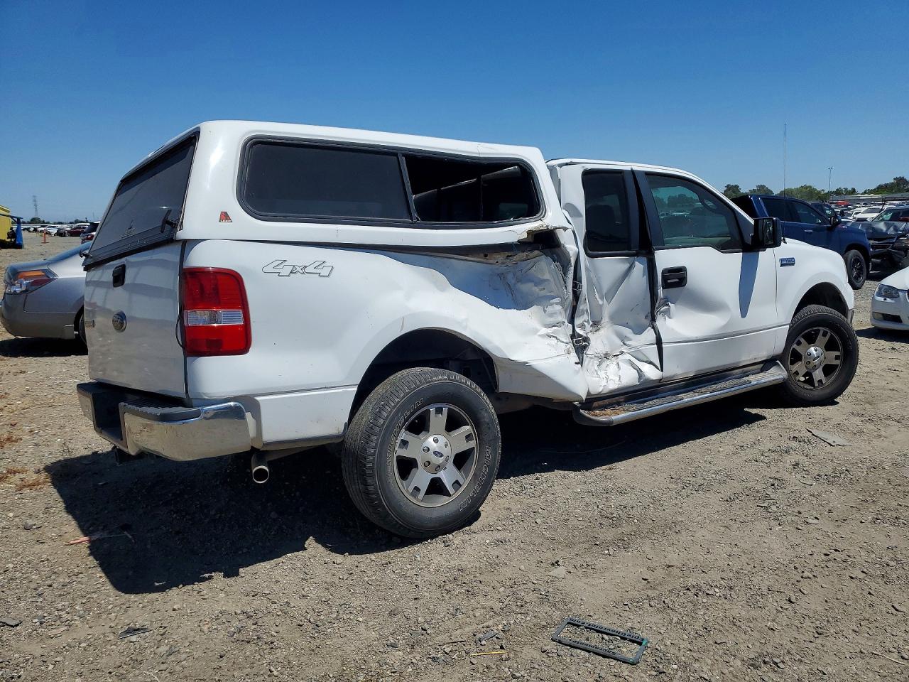 2007 Ford 150 White vin: 1FTPX14V77FB67503